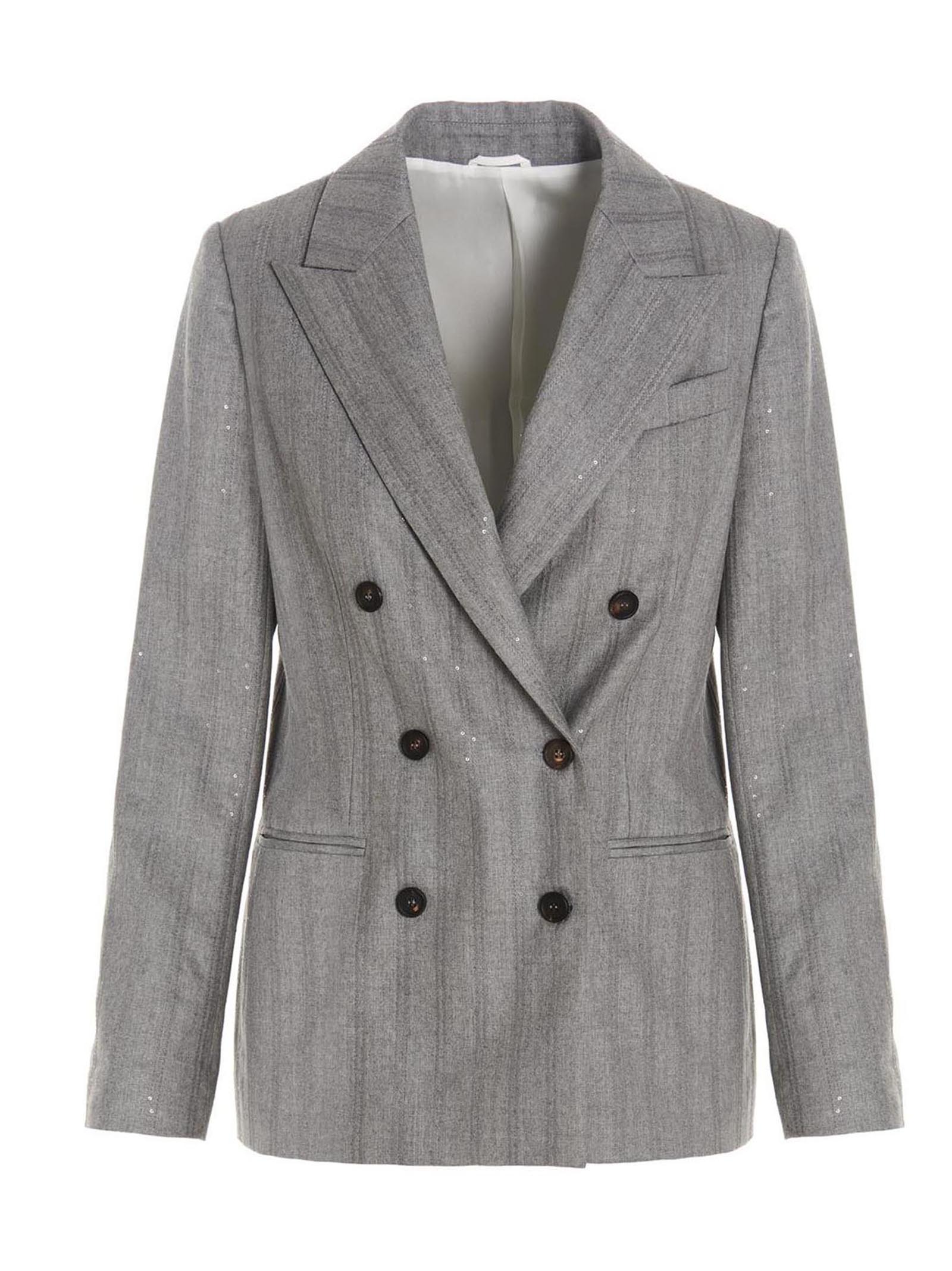 Sequin insert blazer jacket