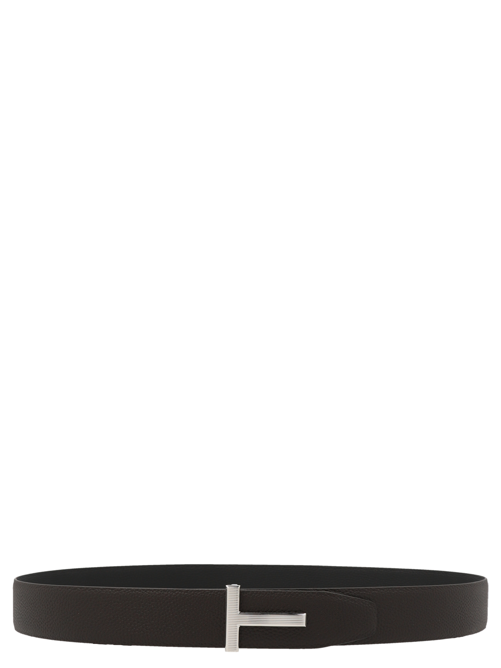 Leather reversible belt