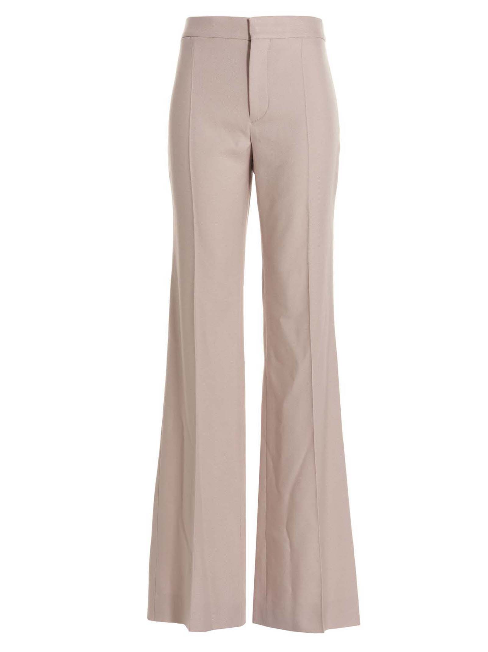 Textured fabric pants