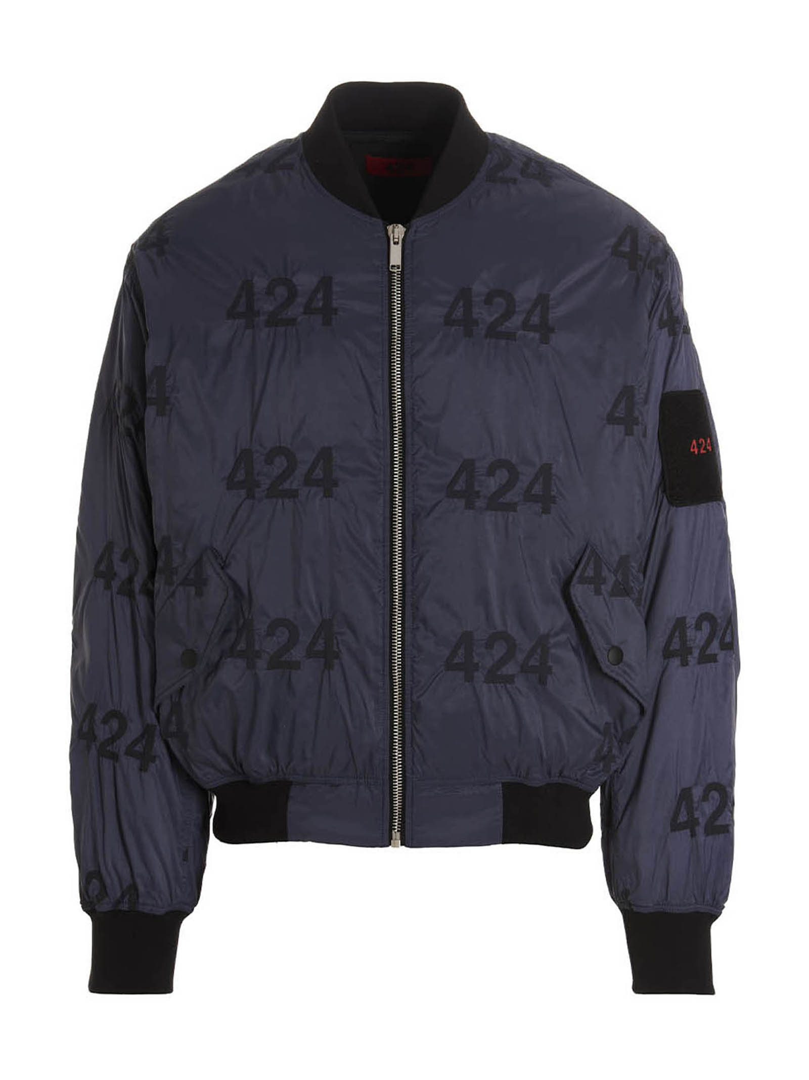 Reversible logo bomber jacket.