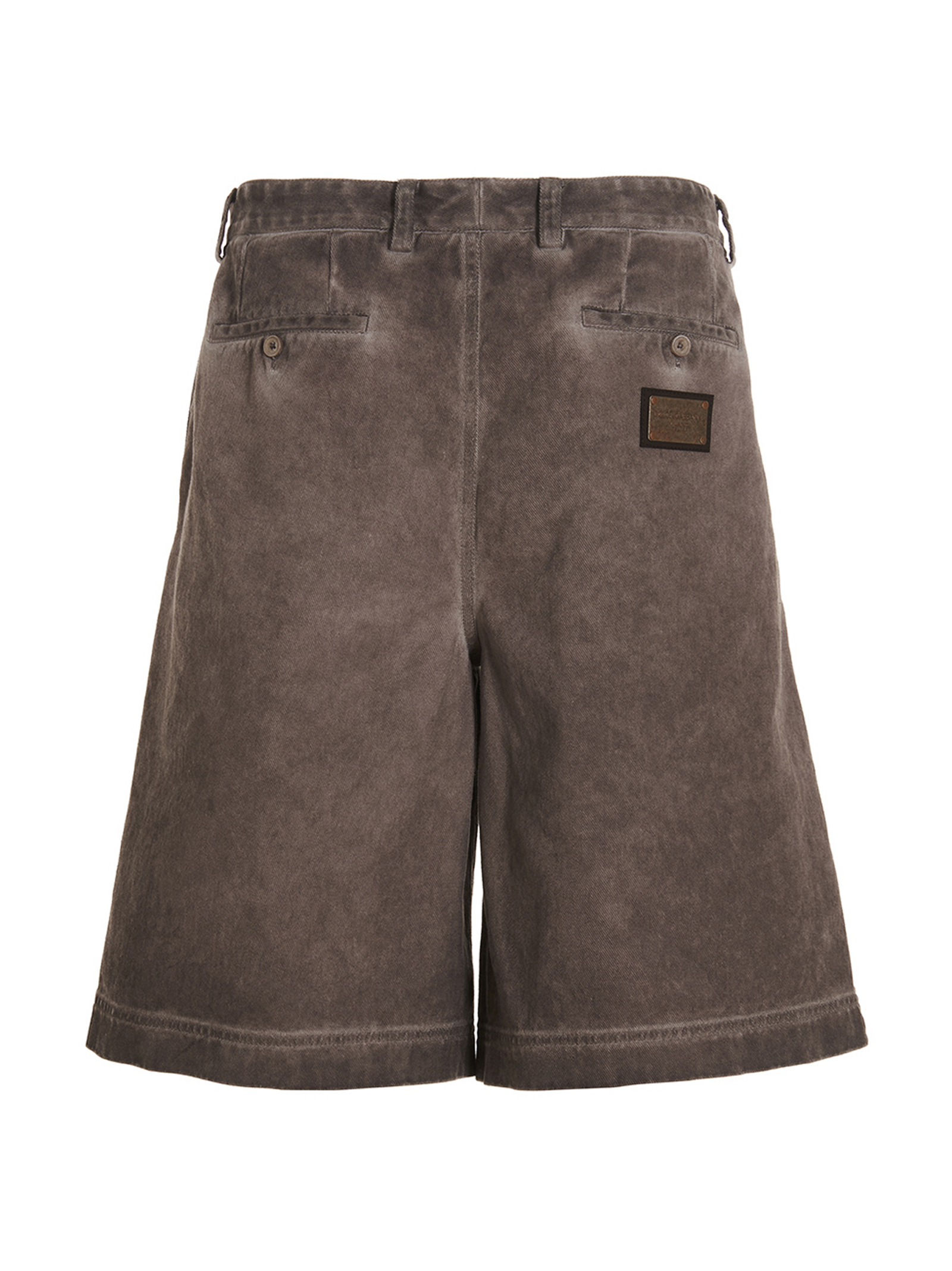 Logo plaque denim bermuda shorts - Image 2