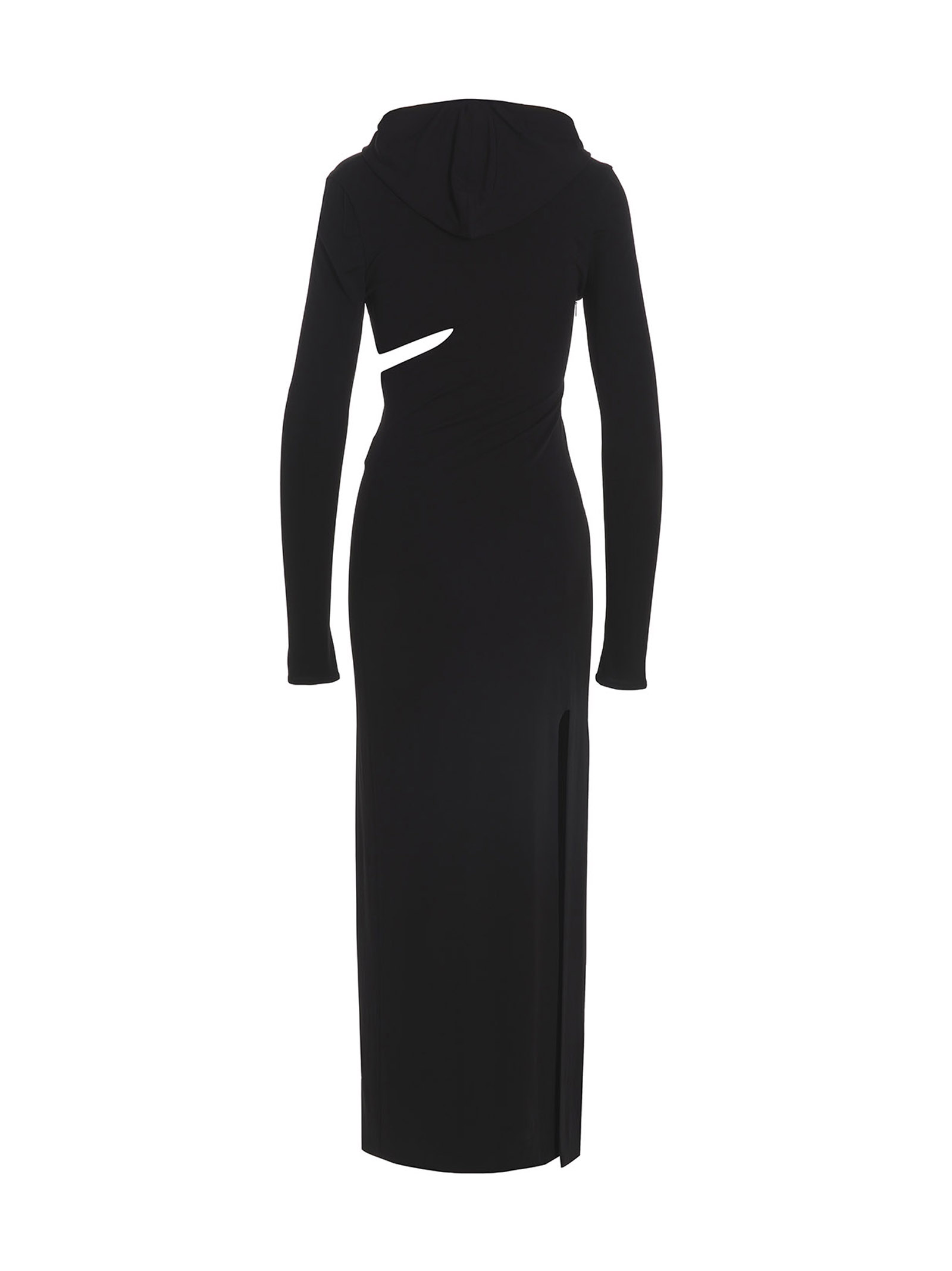 Long cut-out hooded dress - Image 2