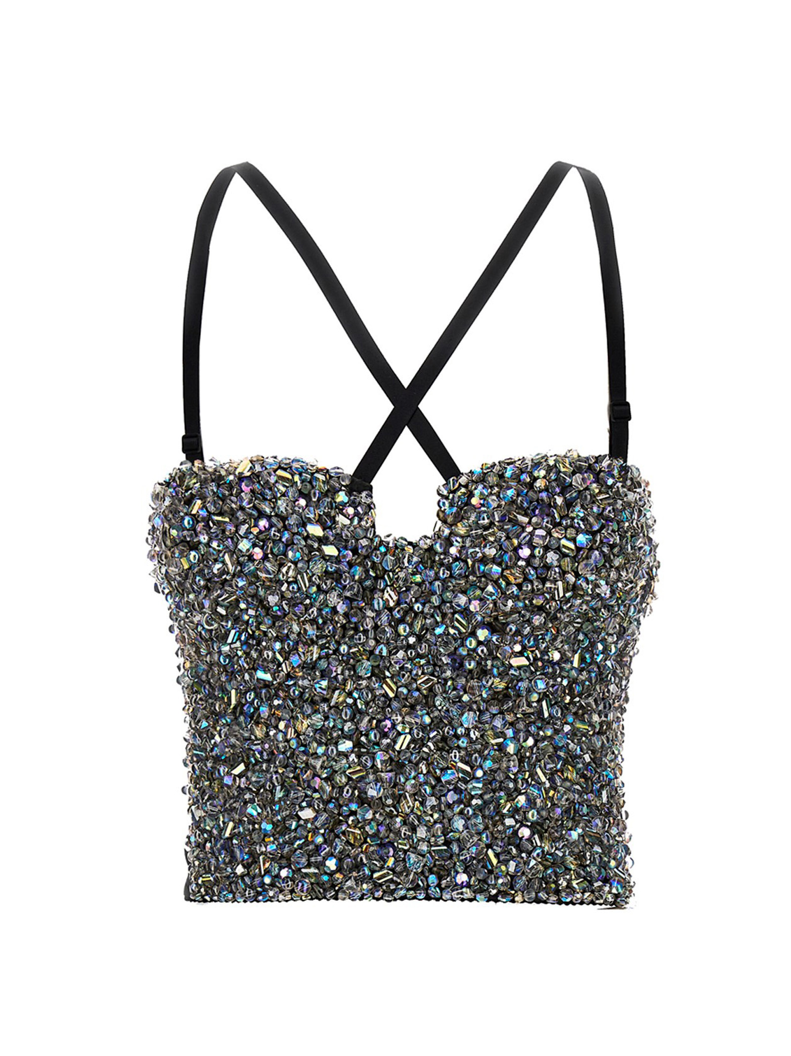 Sequin bustier top