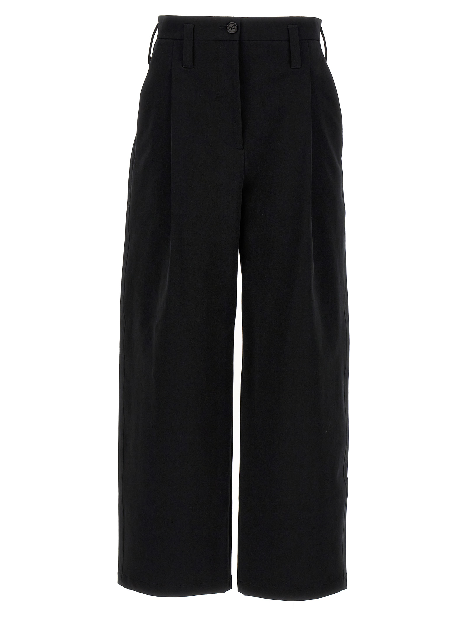 Front pleat trousers