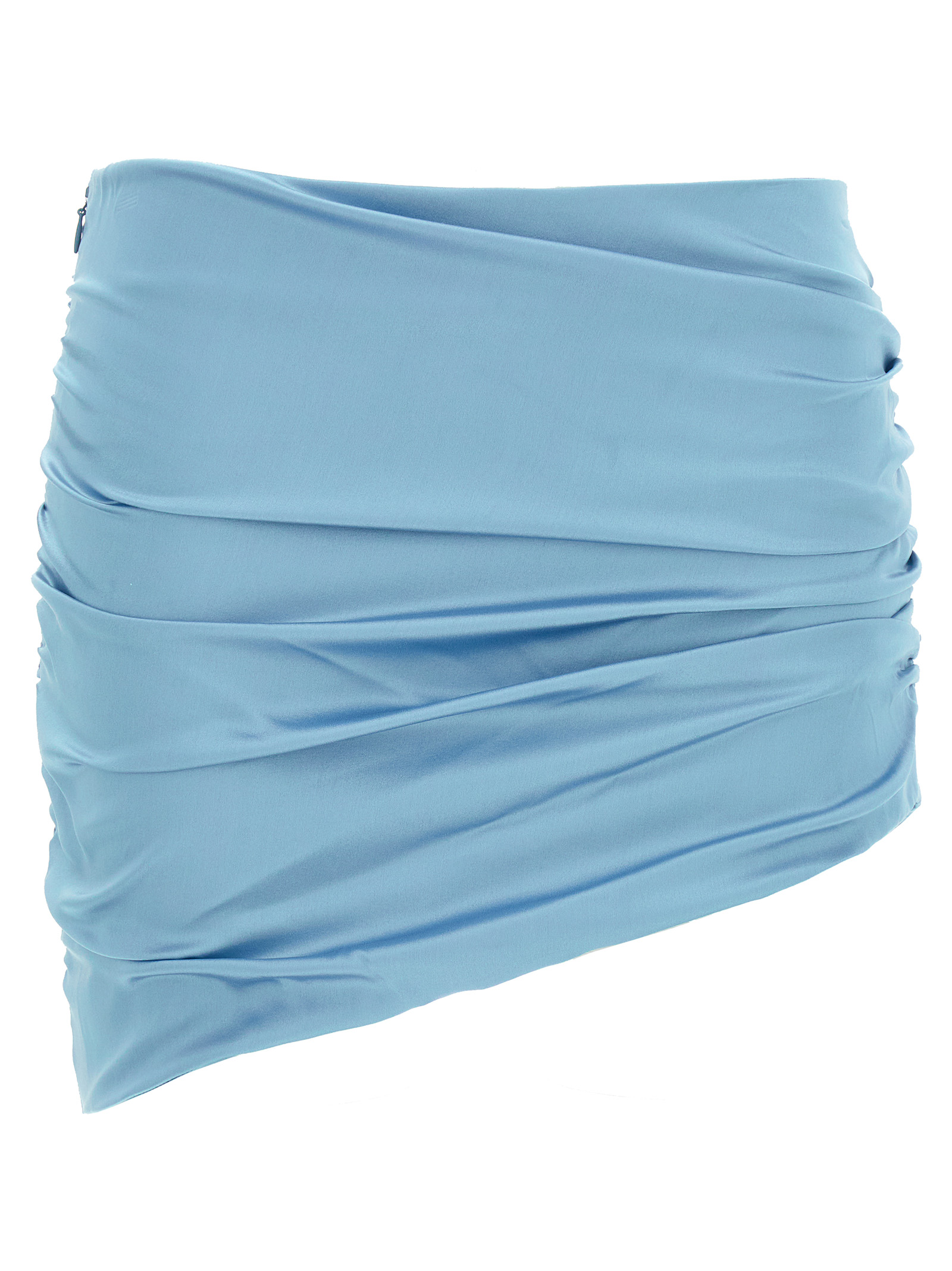 Satin mini skirt