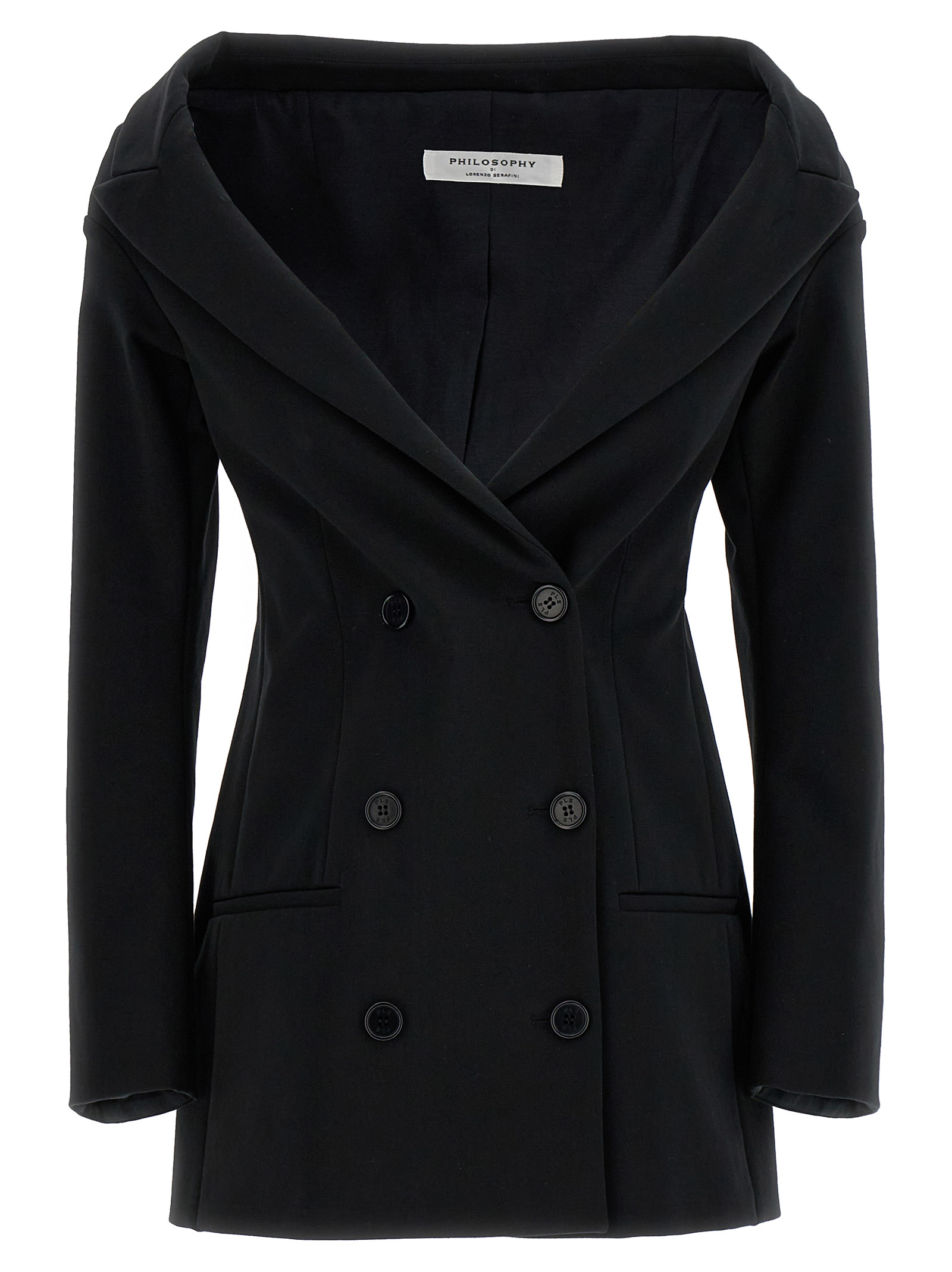 Blazer doppiopetto off the shoulder