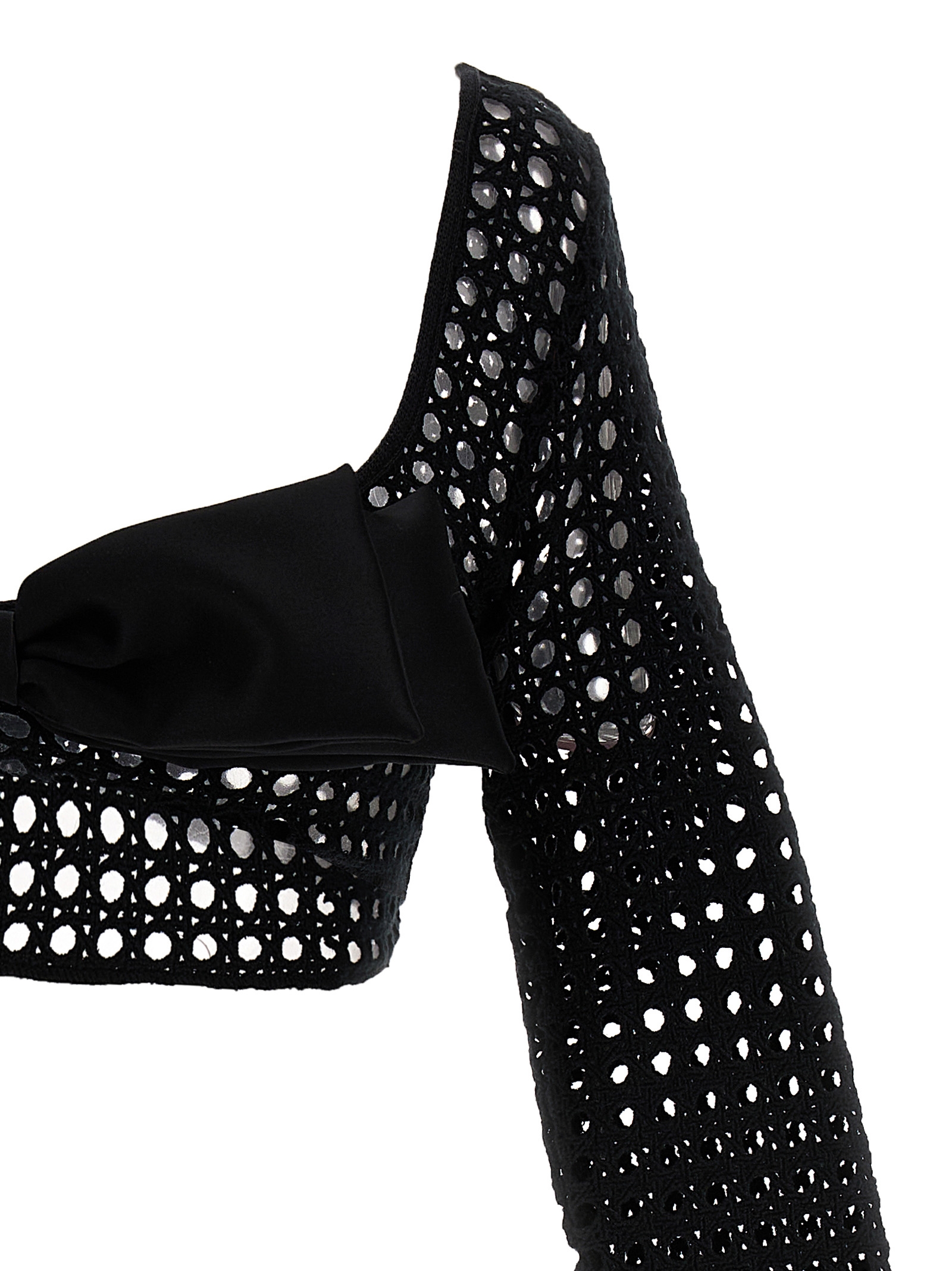 Cropped macramé bow top - Image 3