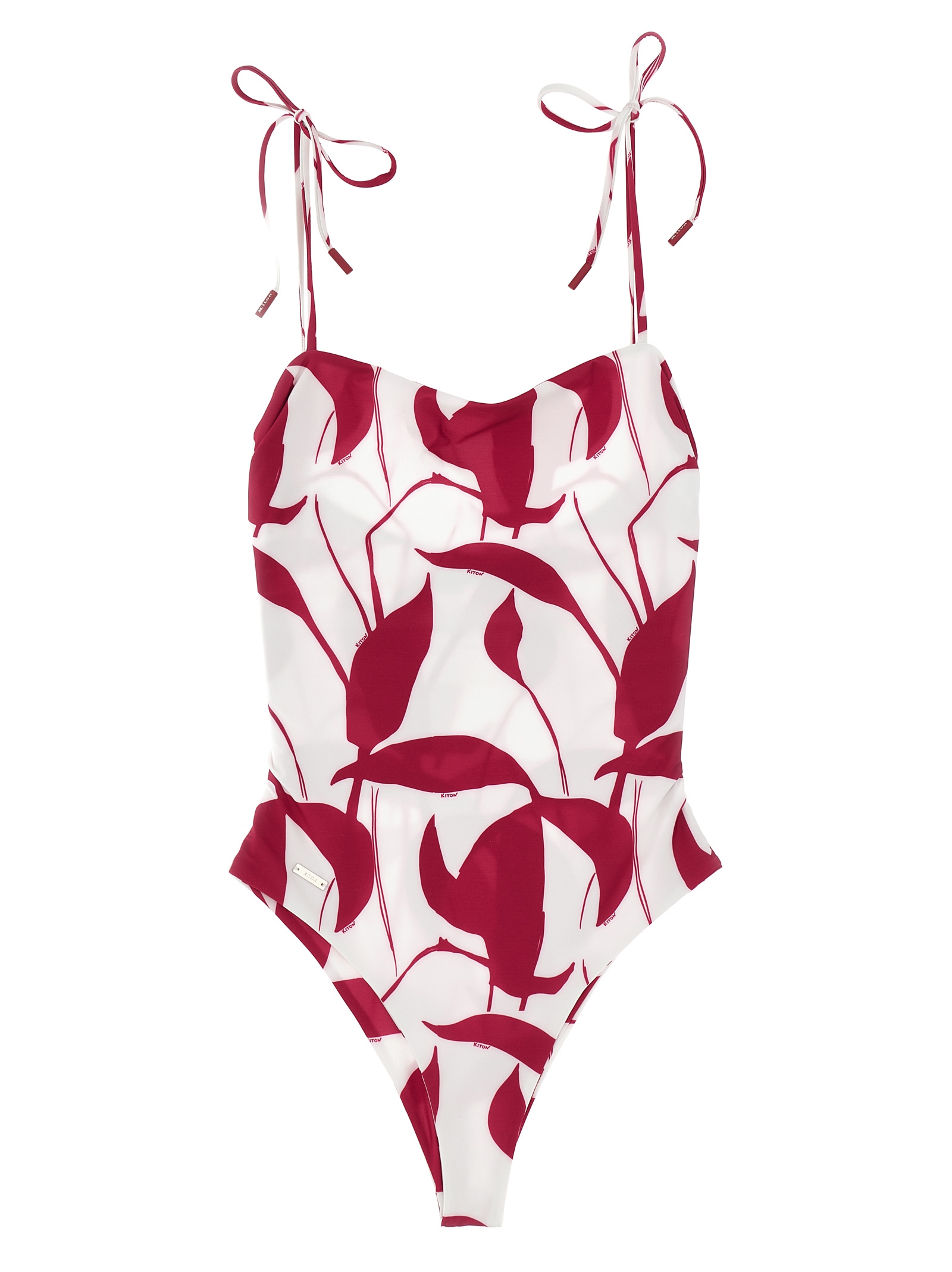 Printed one-piece swimsuit