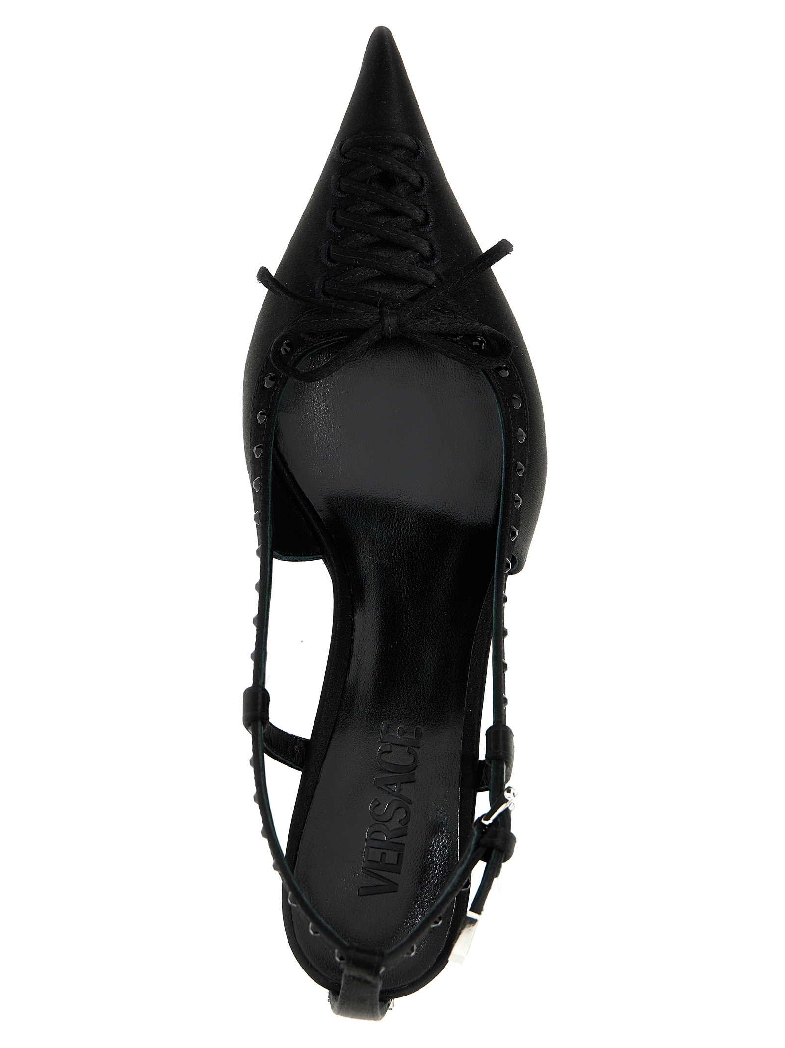 Satin rhinestone slingback - Image 3