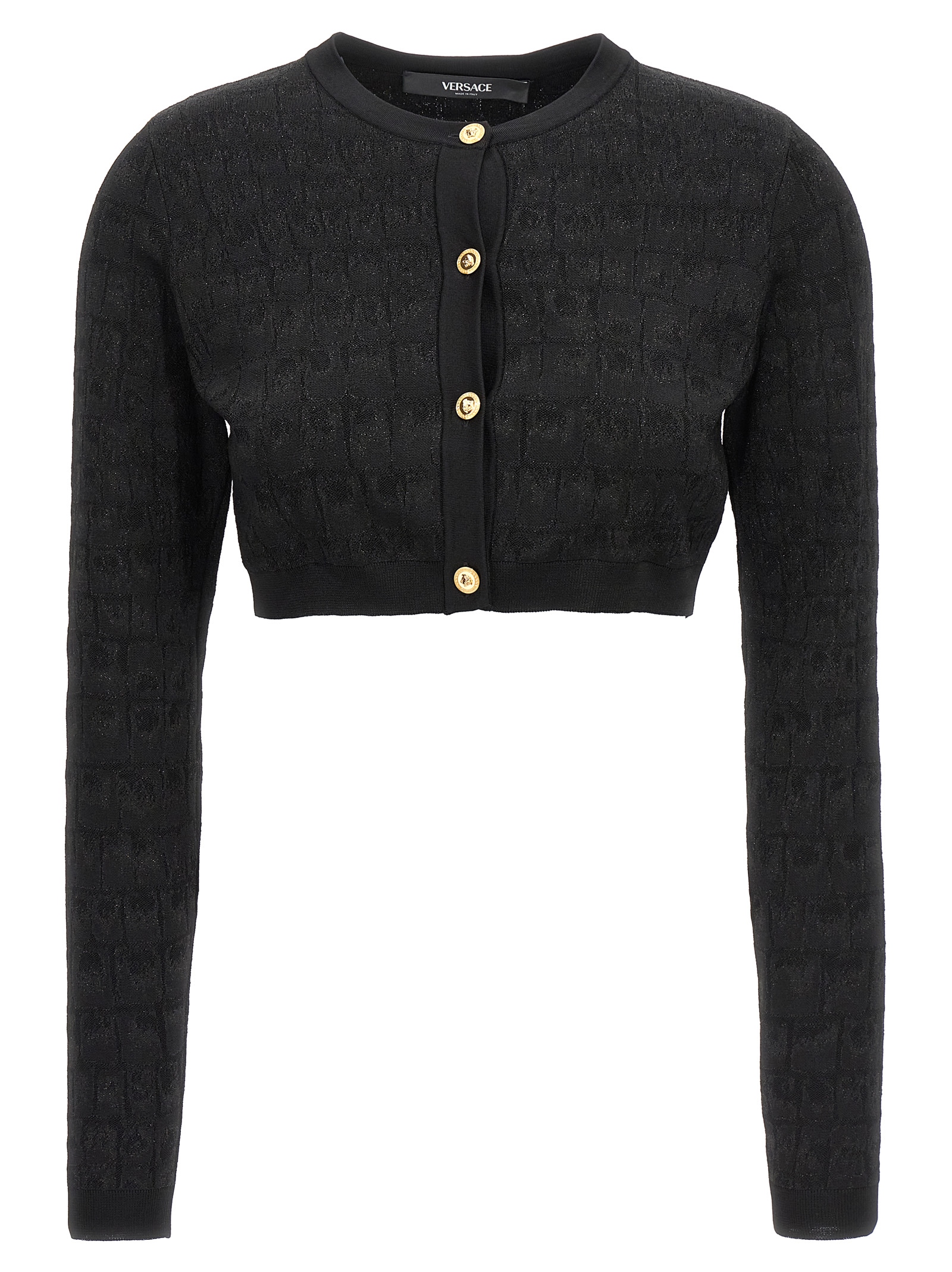 Crocodile-effect cardigan