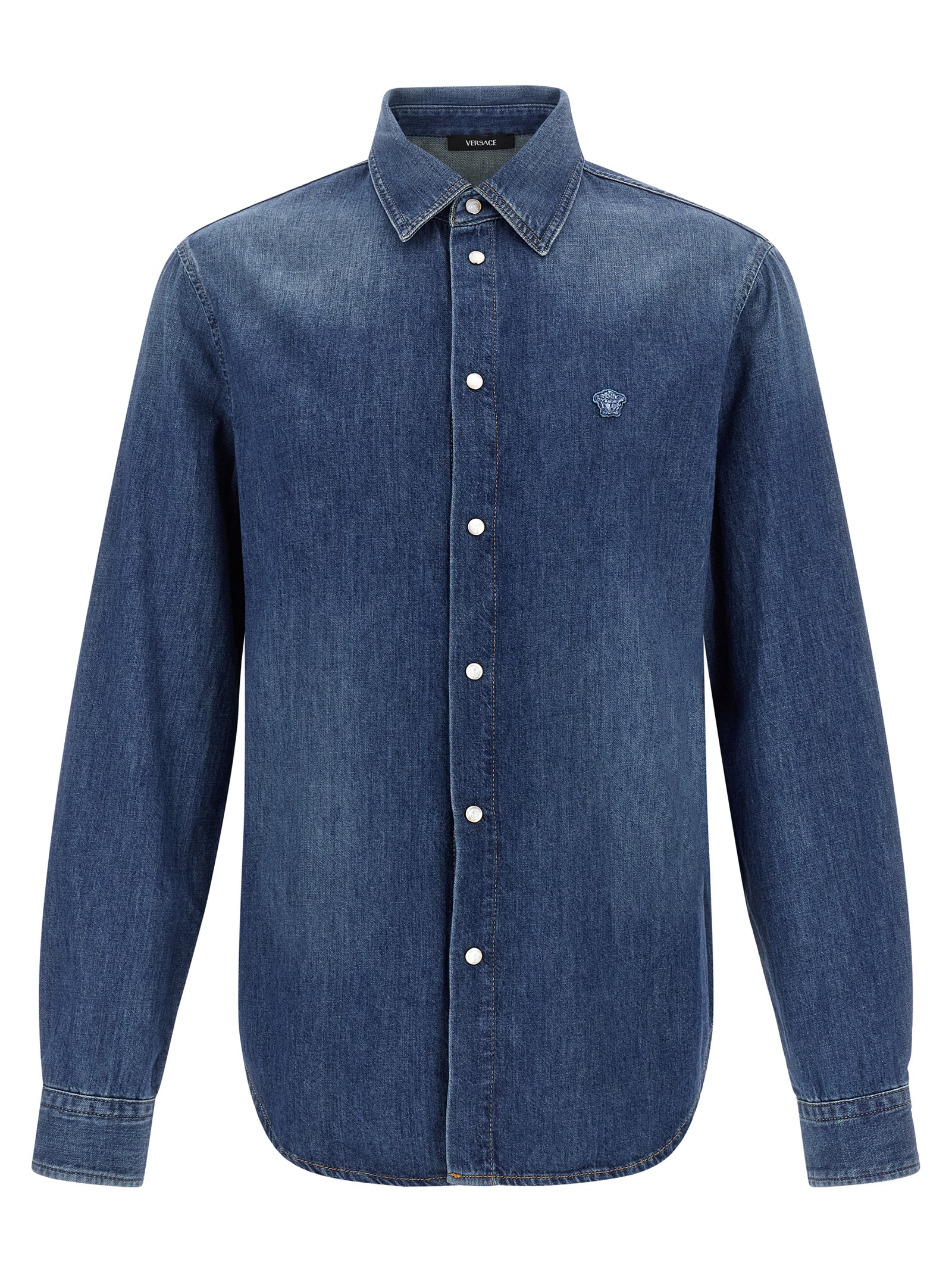 'Medusa' patch shirt