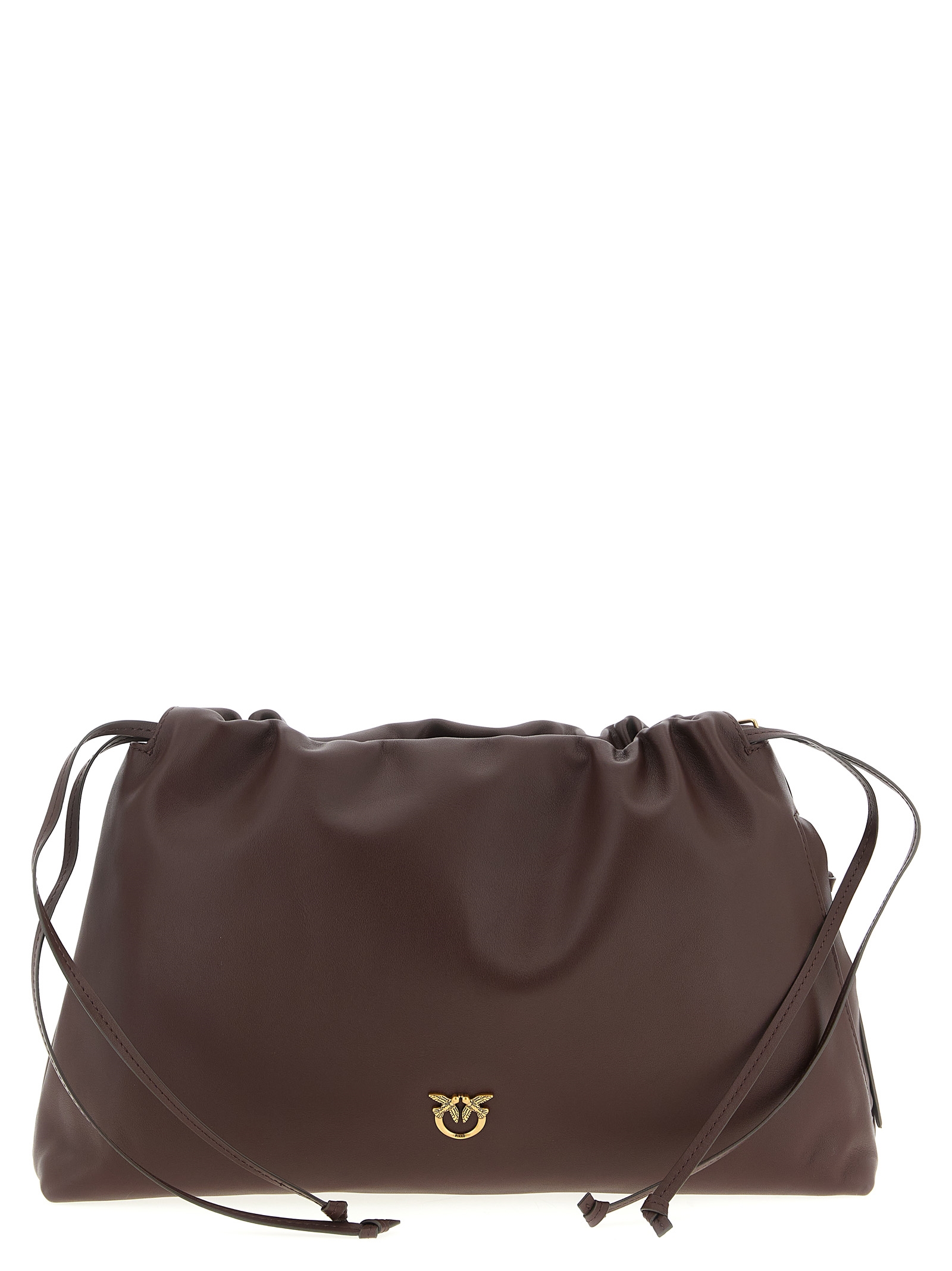 Maxi leather clutch
