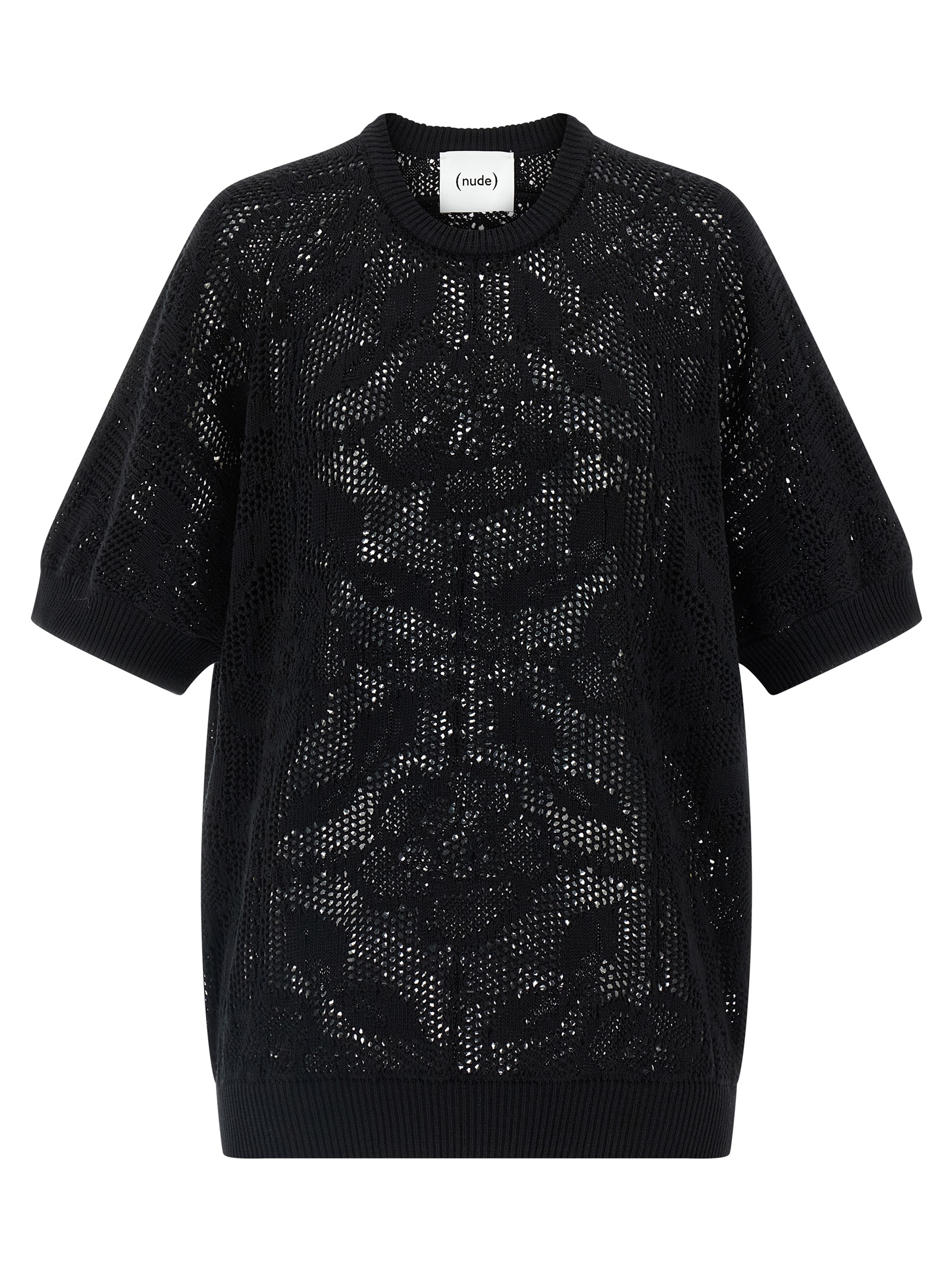 Openwork cotton sweater