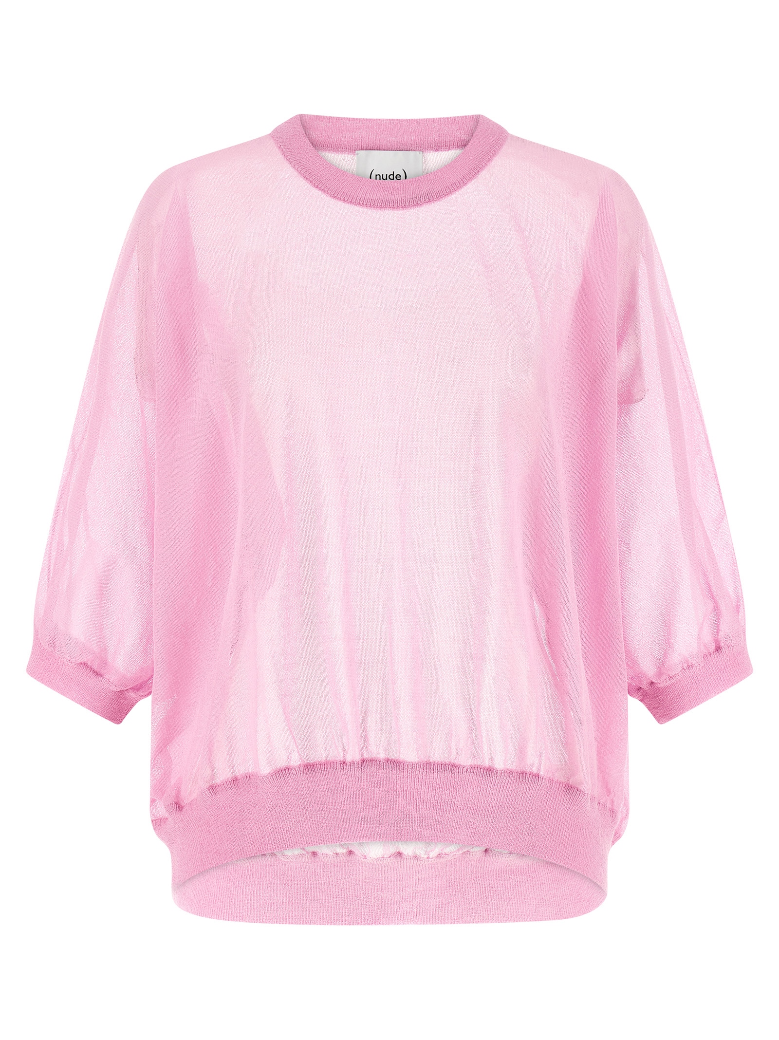 Semi-sheer cotton sweater