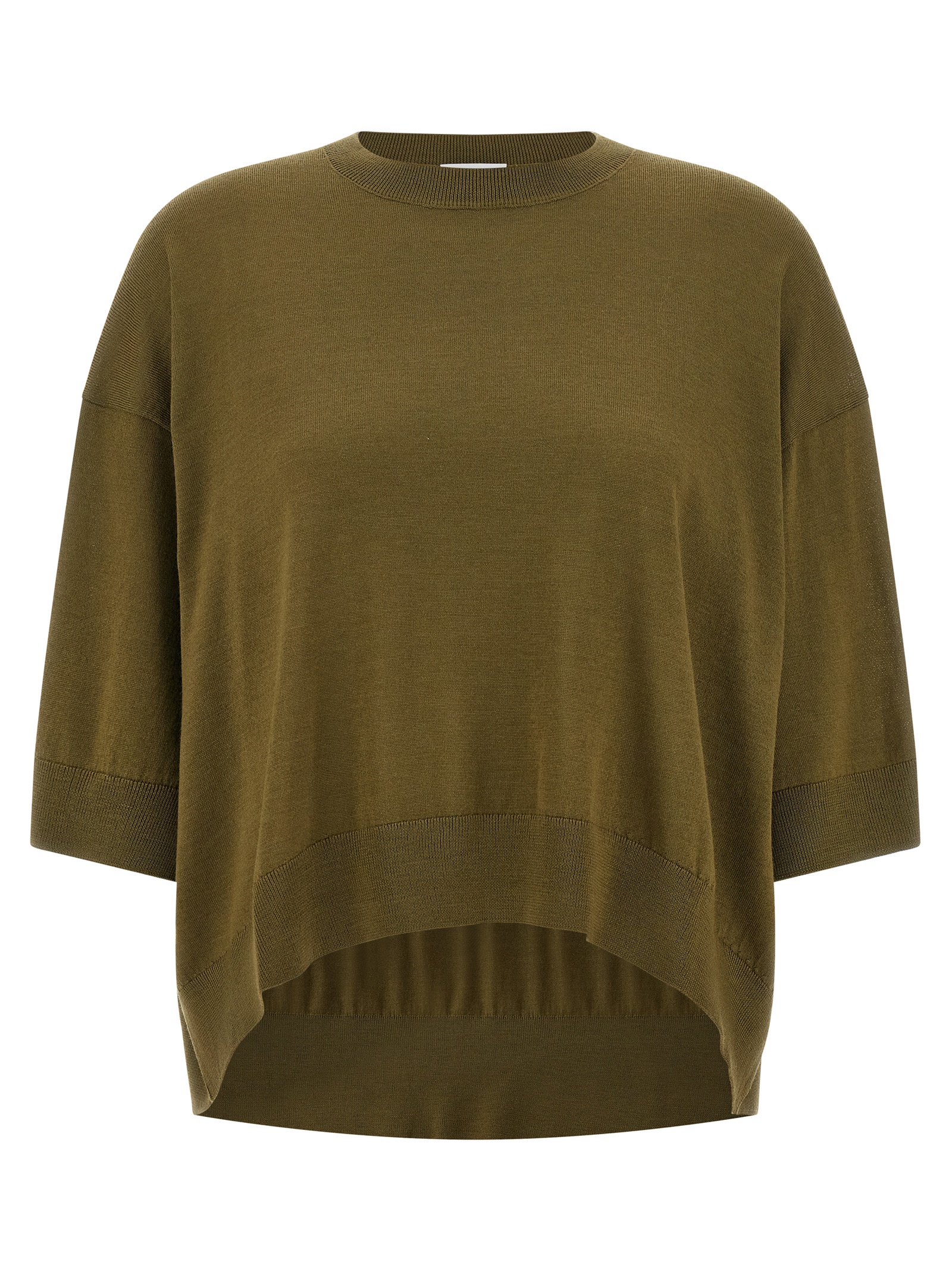 Cropped wool sweater