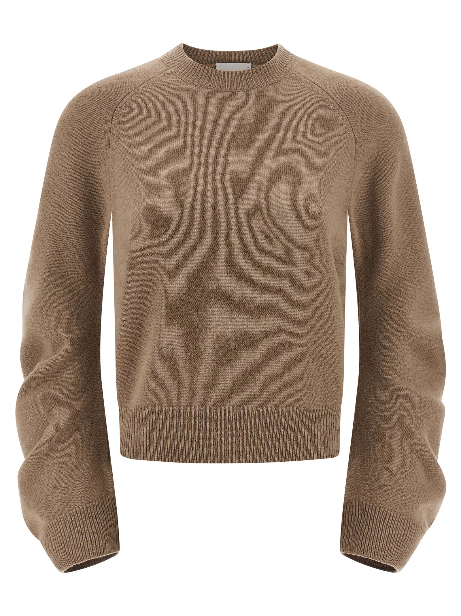 Curved sleeve sweater