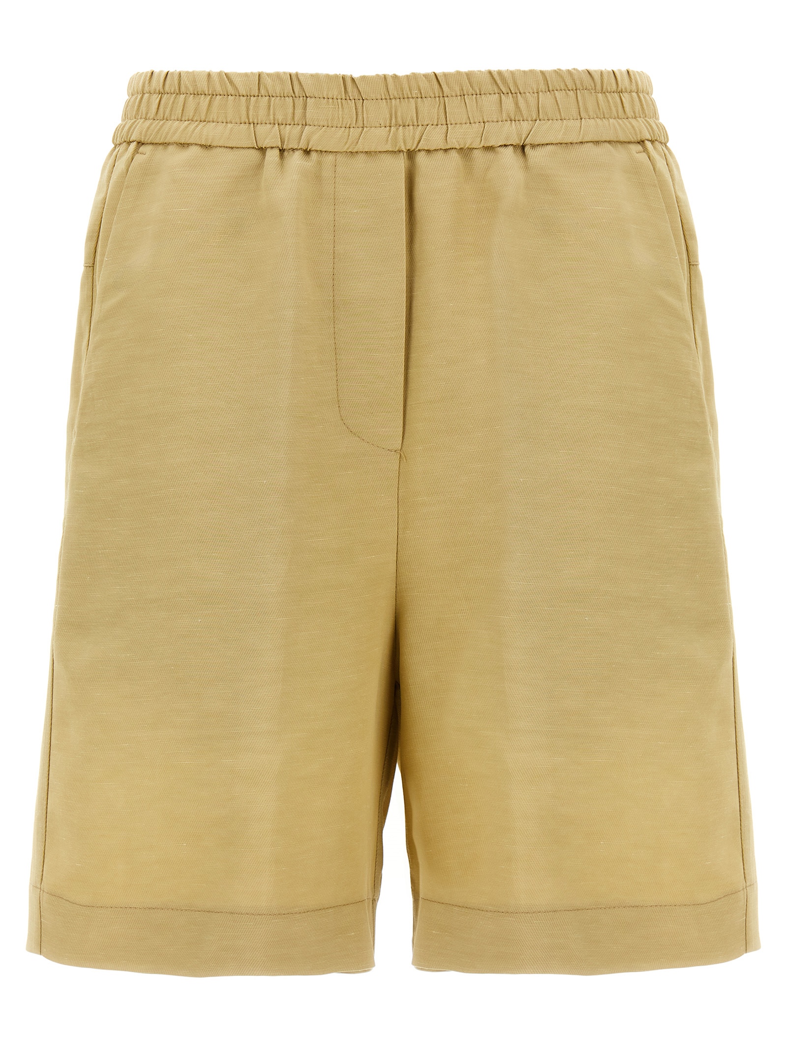 Linen bermuda shorts
