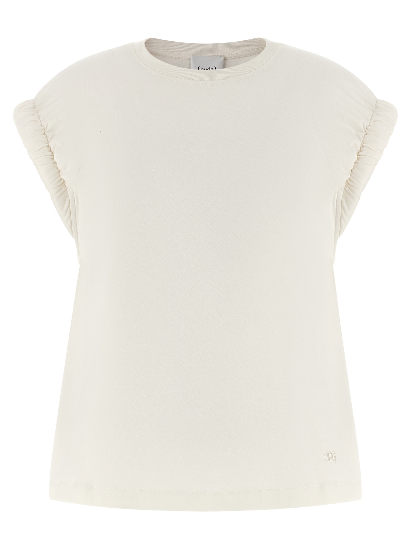 Curled sleeve t-shirt