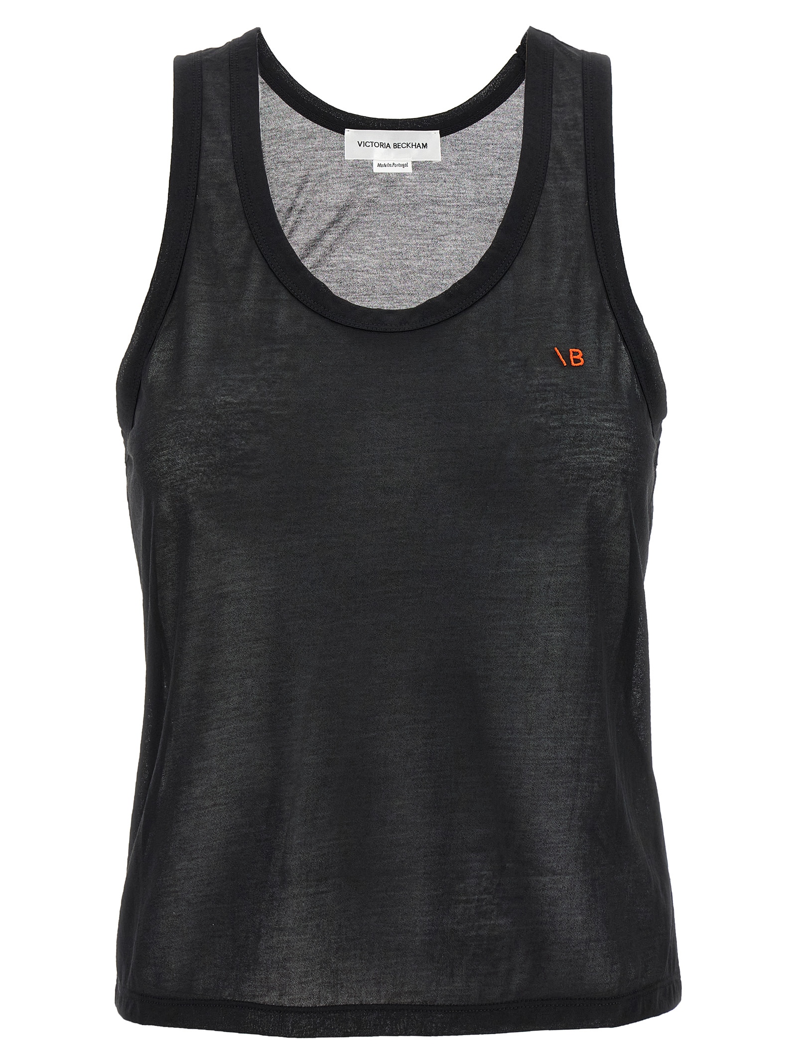 Logo embroidery tank top