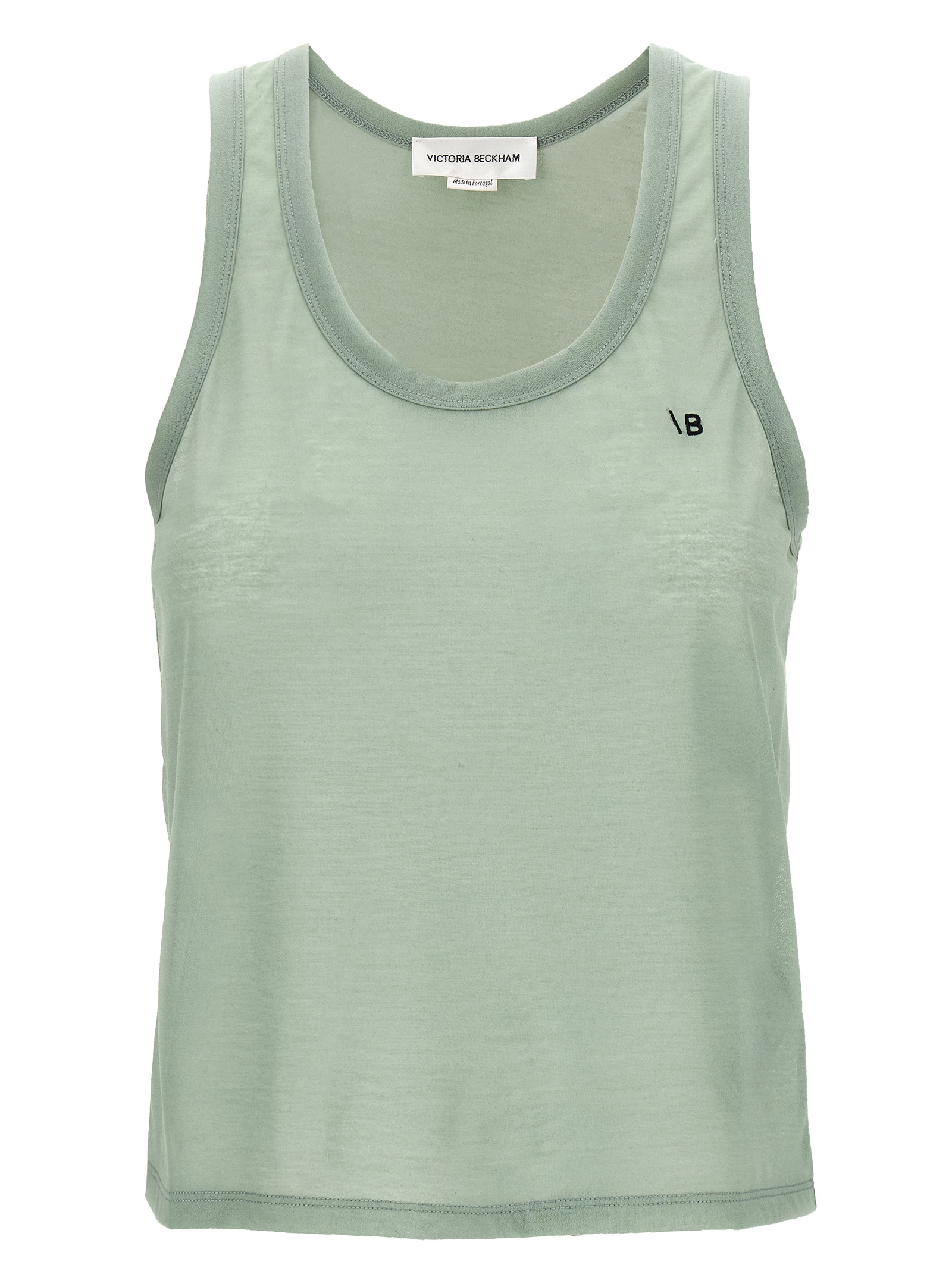 Logo embroidery tank top