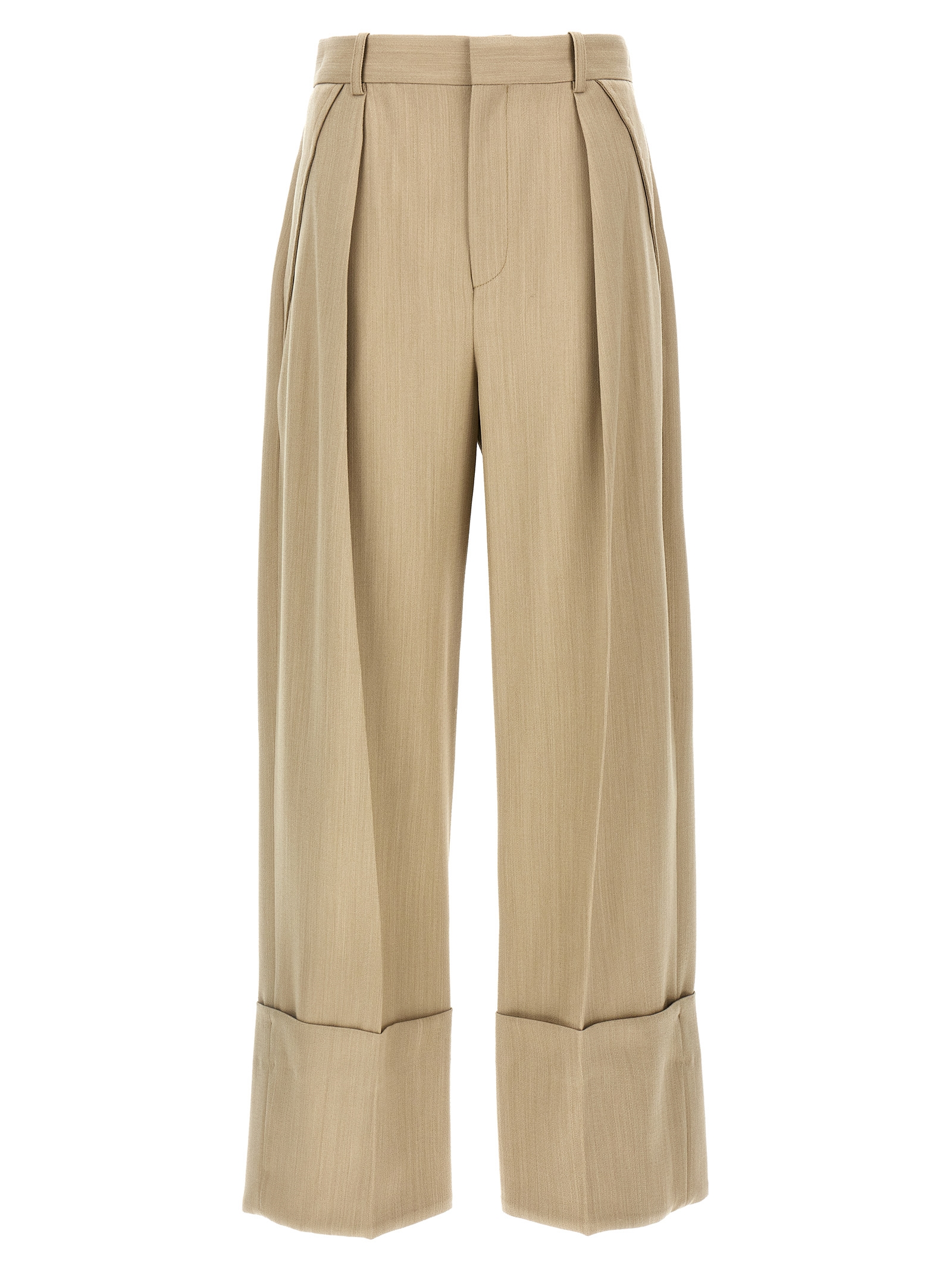 Maxi turn-up pants