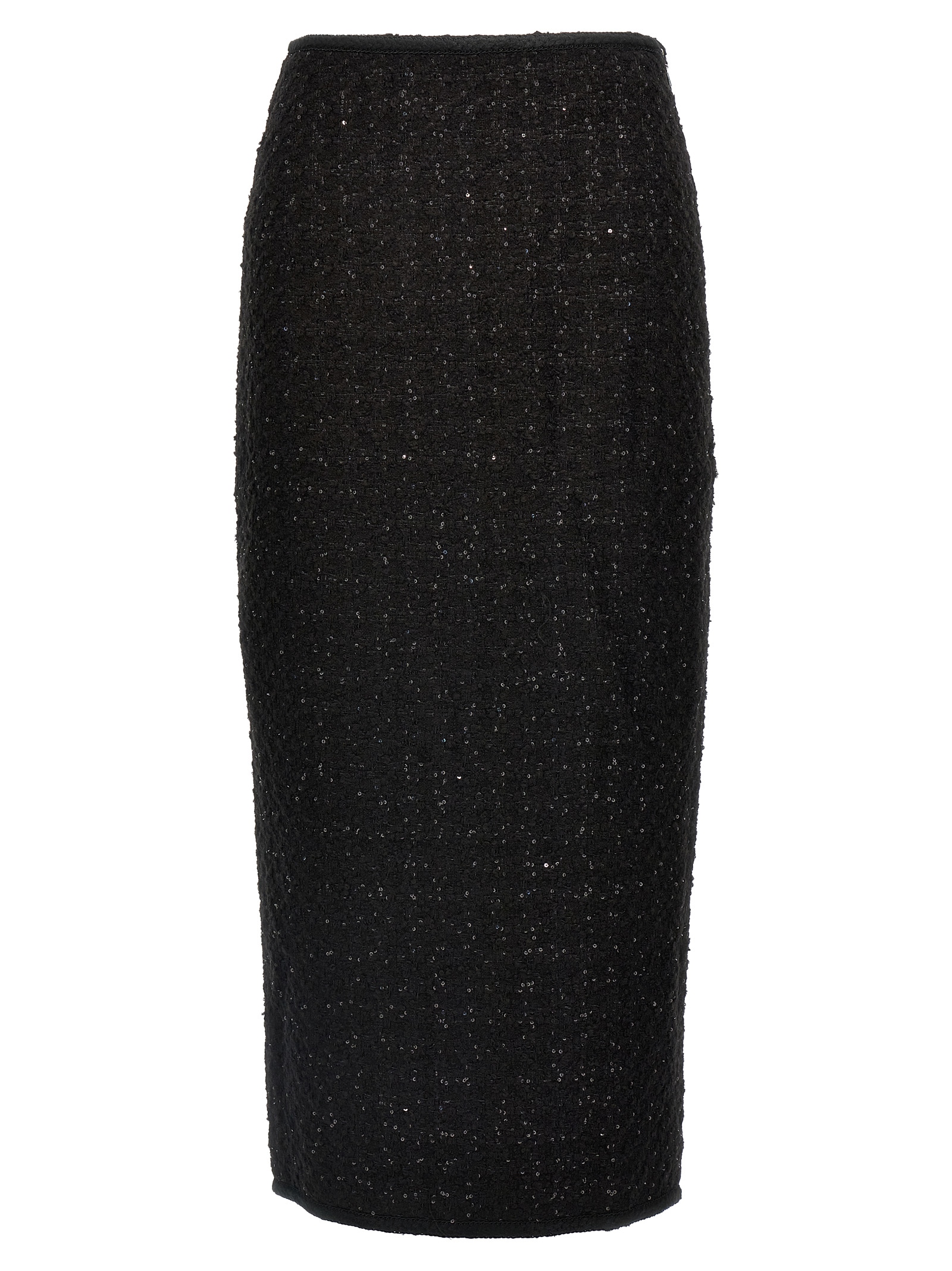Maxi bouclé skirt