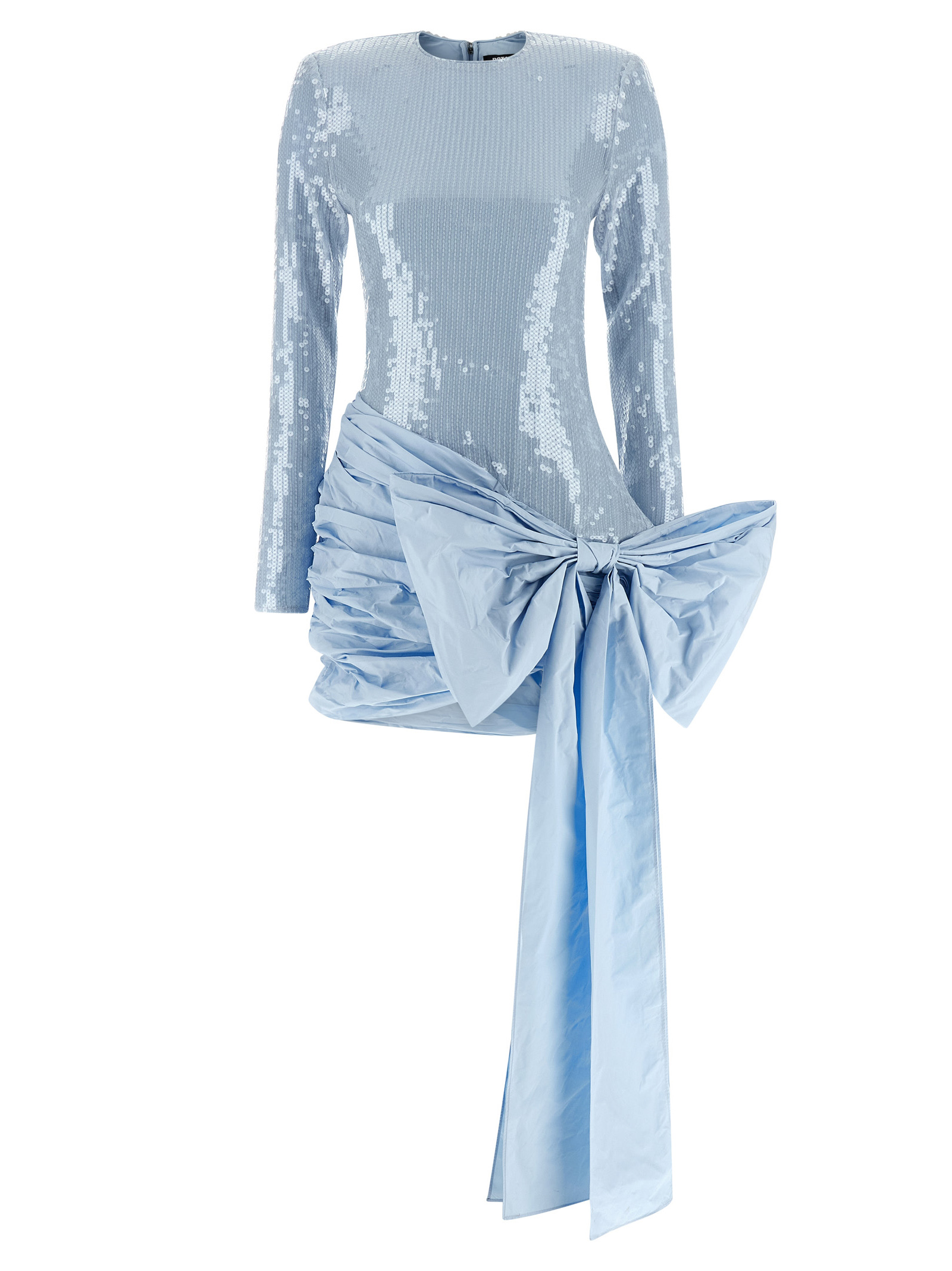 'Sequins Bow' mini dress