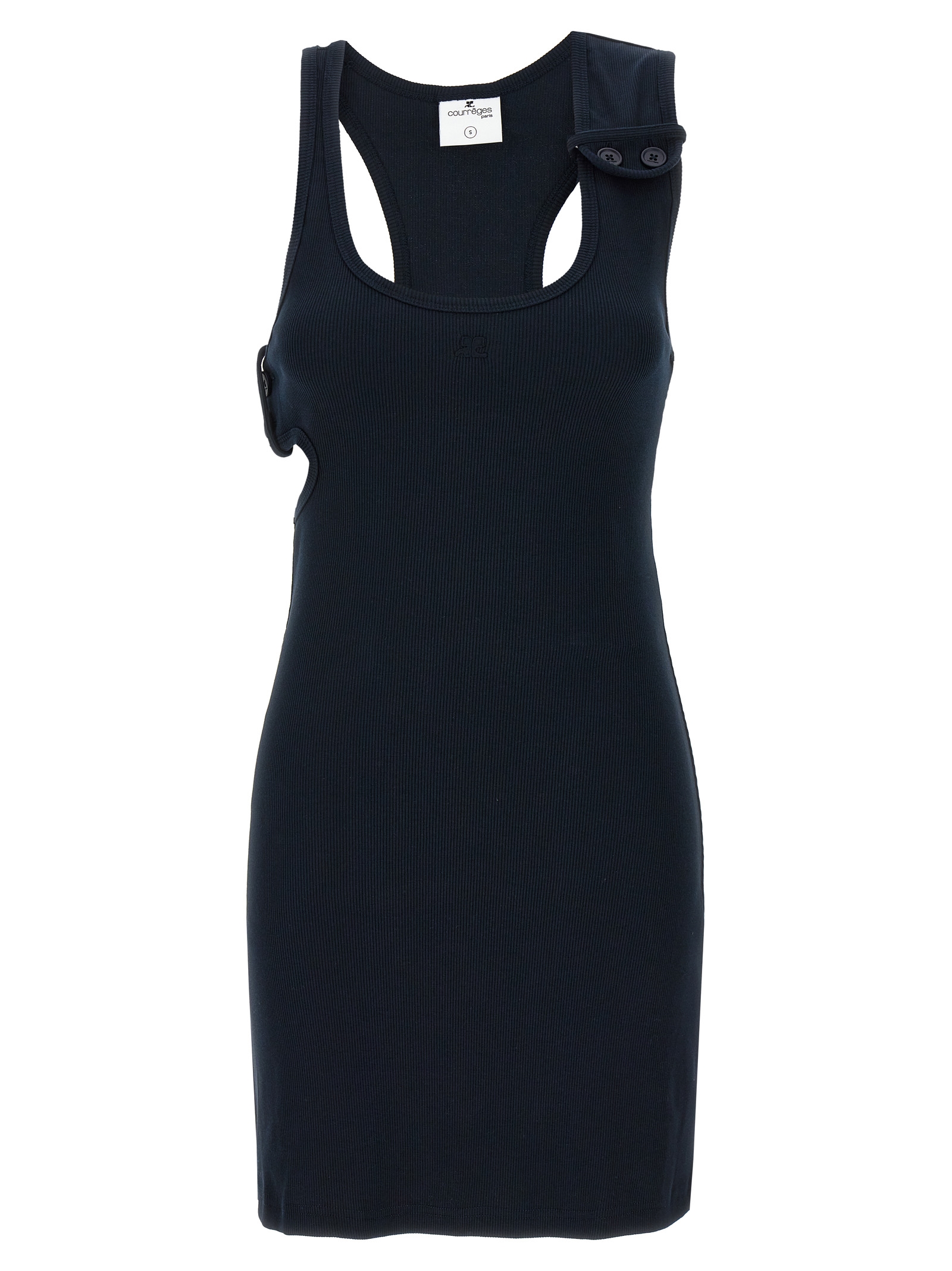 'Double Buckele 90's rib' dress