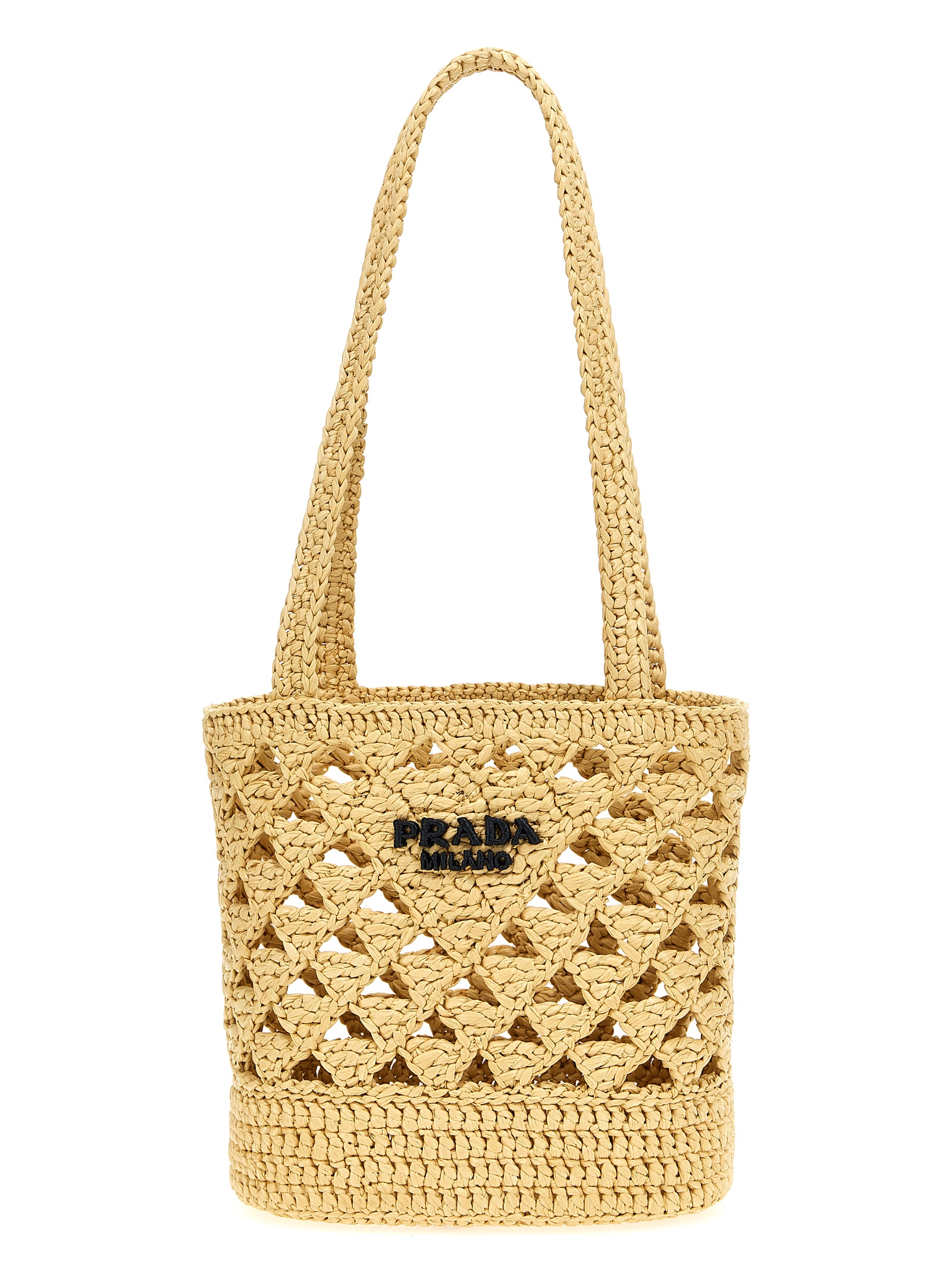 Crochet logo handbag