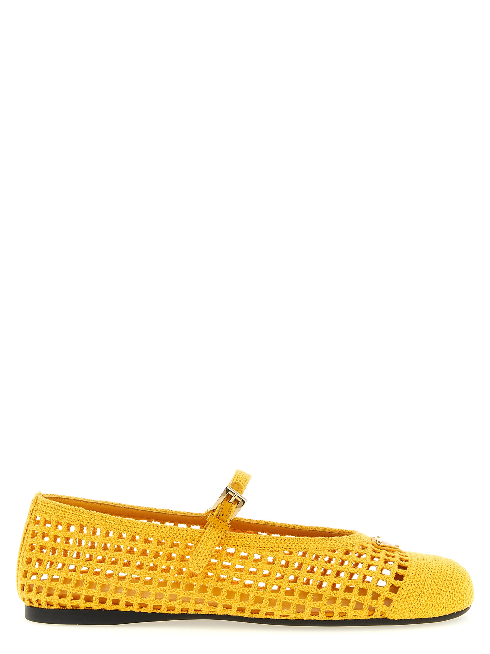 Crochet cotton ballet flats