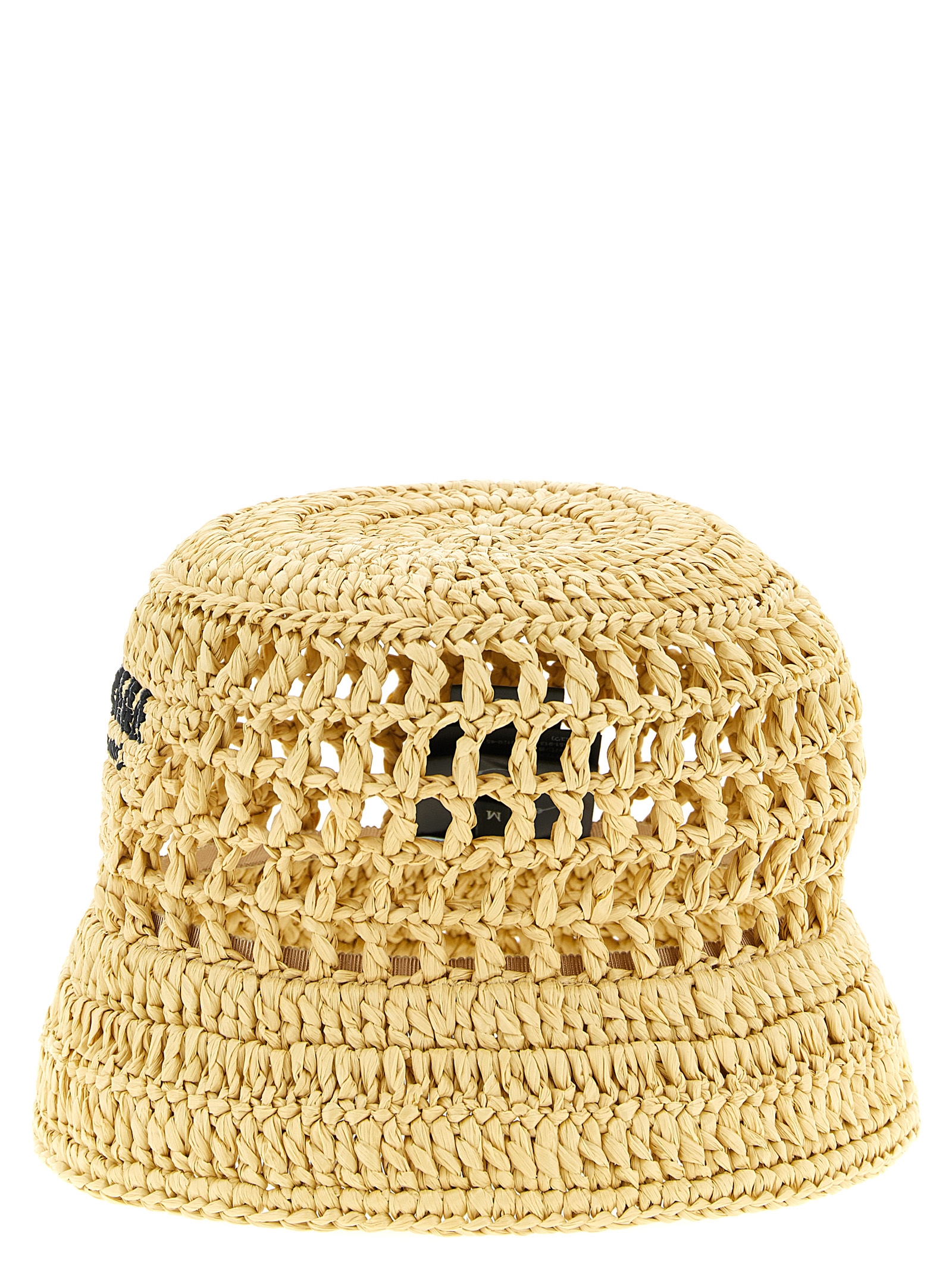 Crochet logo bucket hat