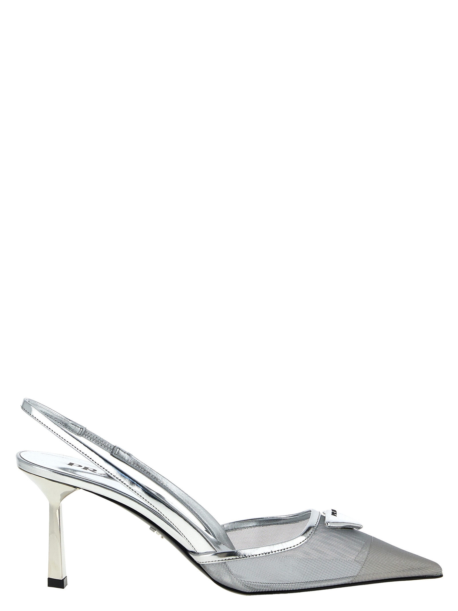 Triangle logo slingback