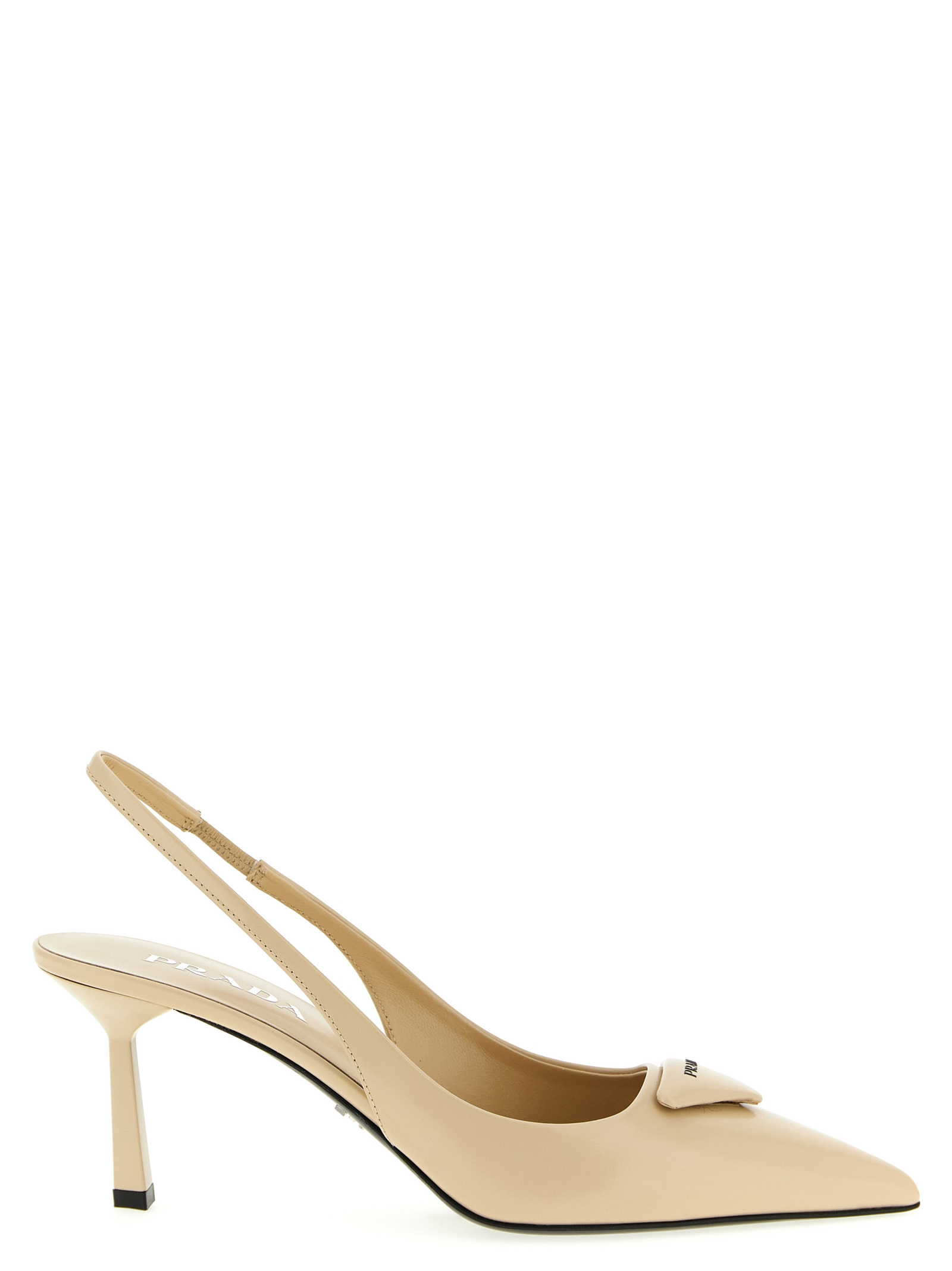 Triangle logo slingback