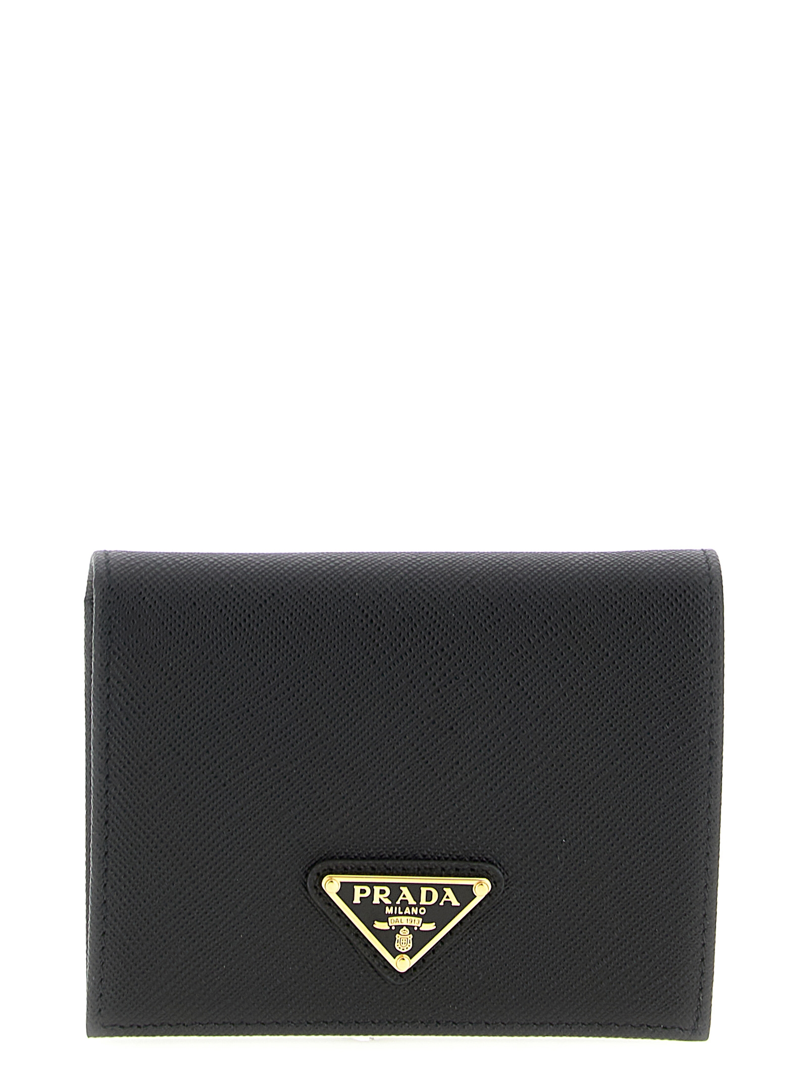 Logo leather wallet