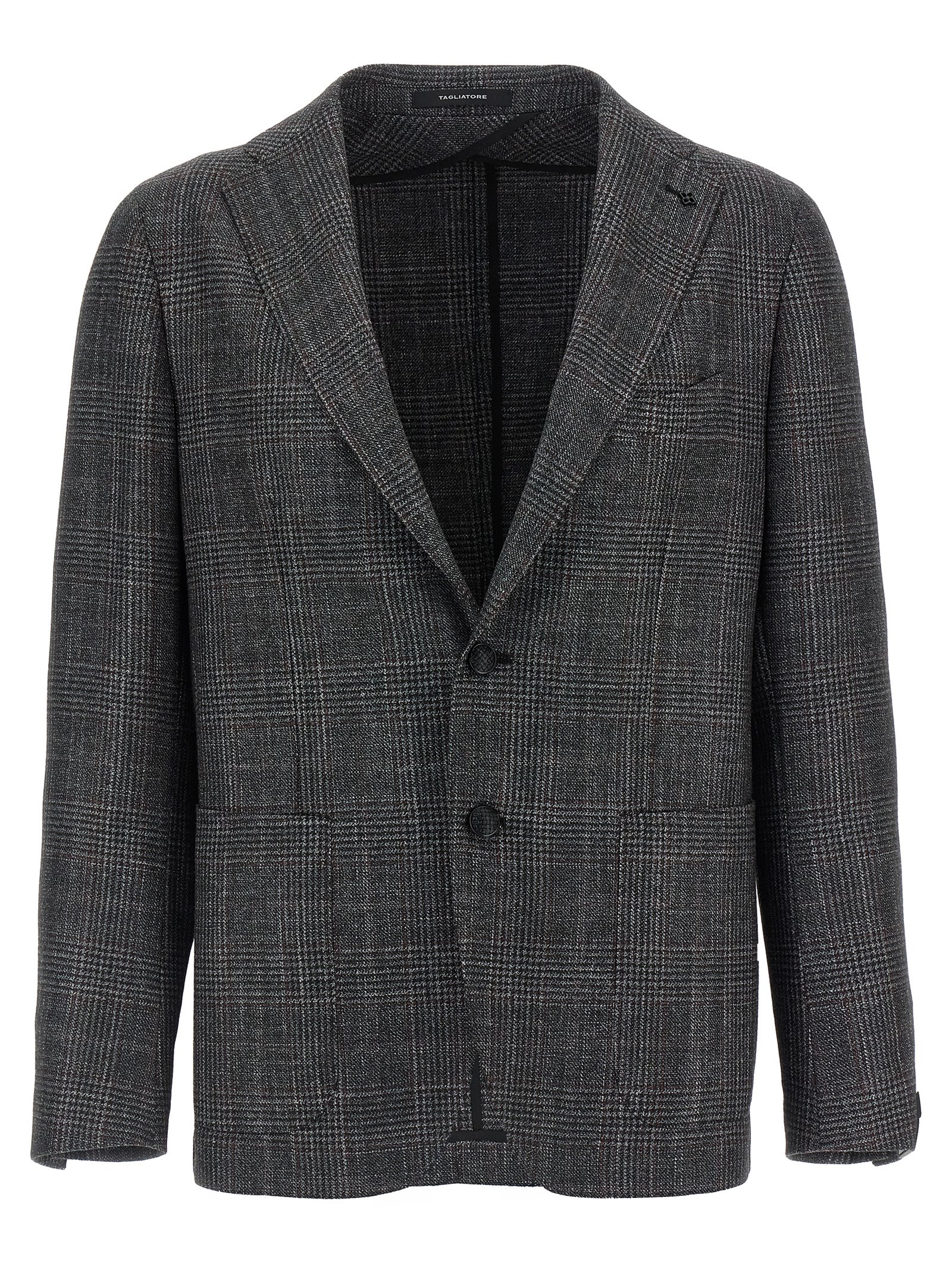 Check patterned blazer