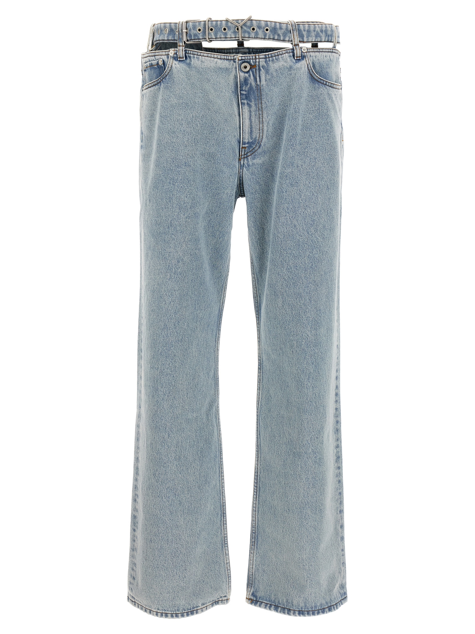 'Evergreen Y Belt' jeans