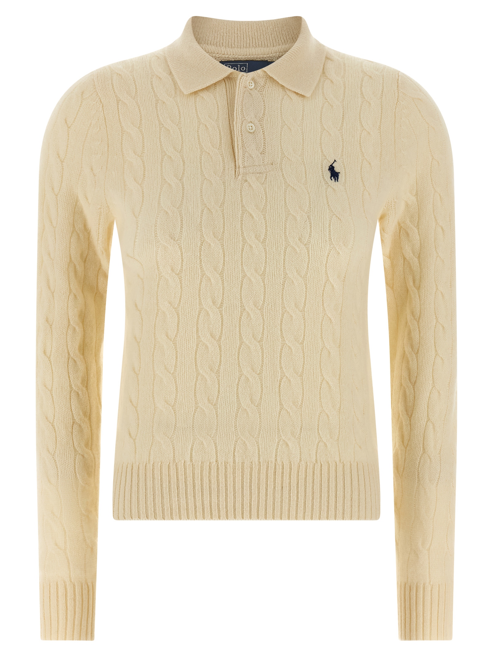 Braided polo shirt