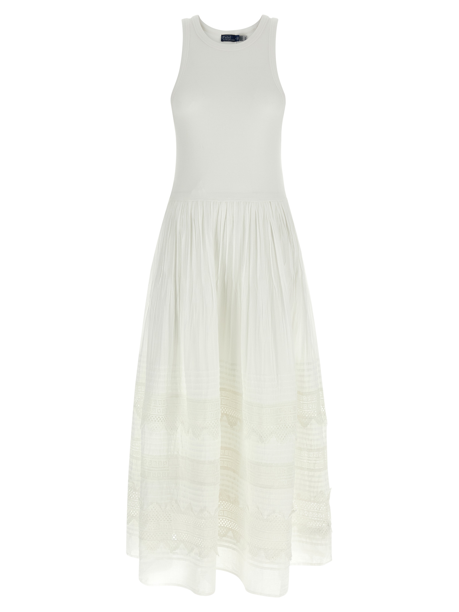 Lace insert dress