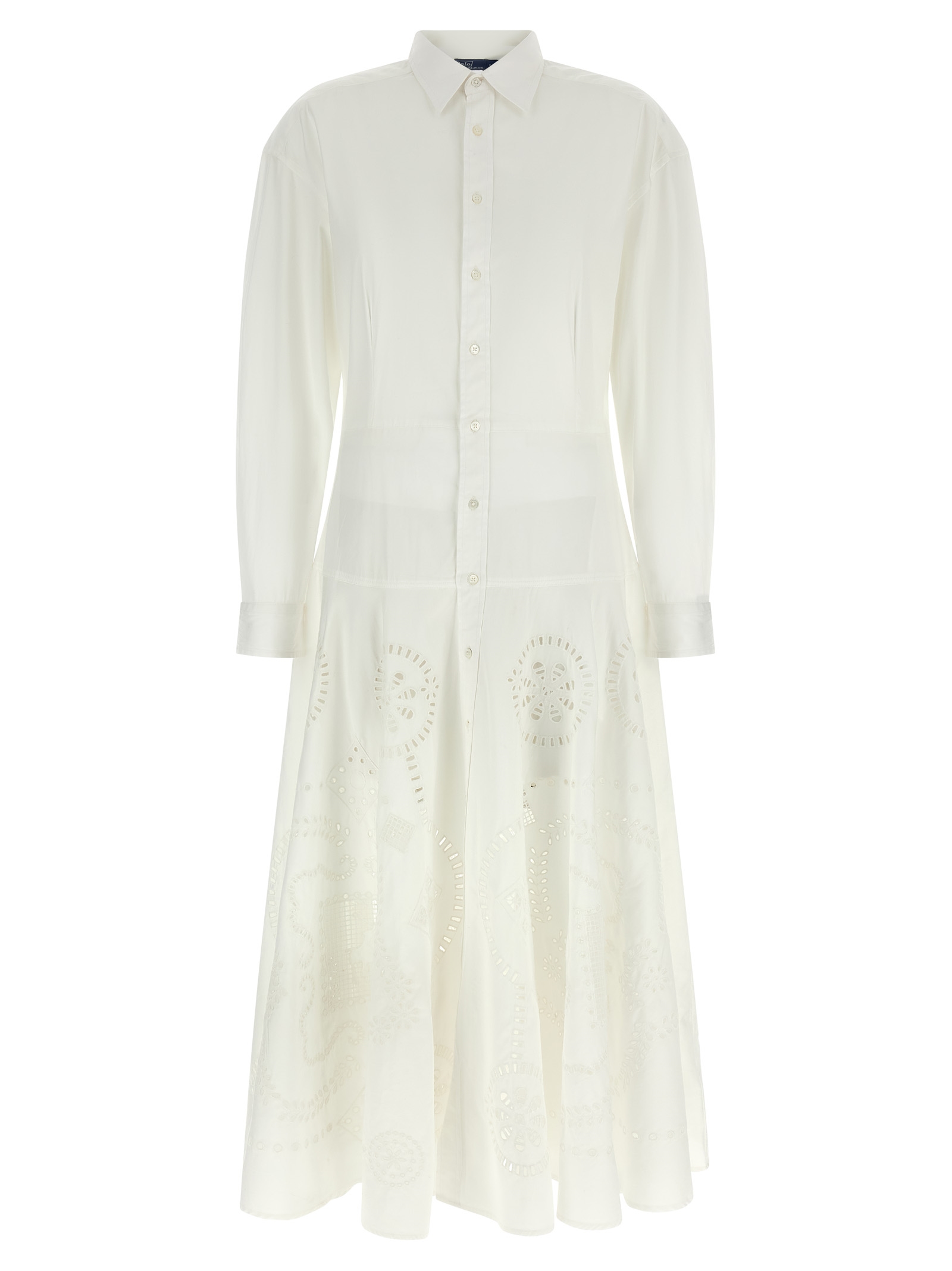 Openwork embroidery dress