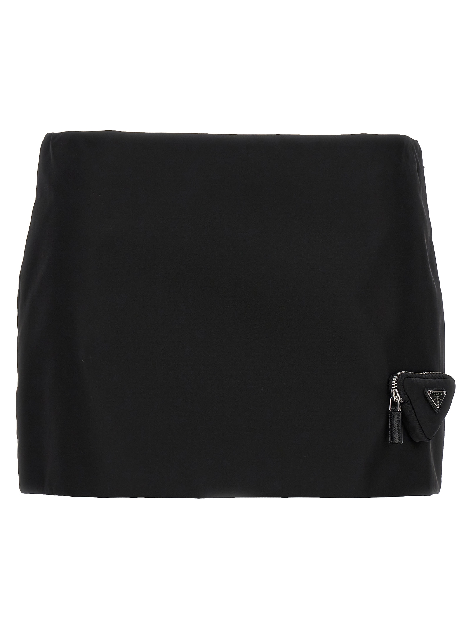 Re-Nylon logo pouch skirt