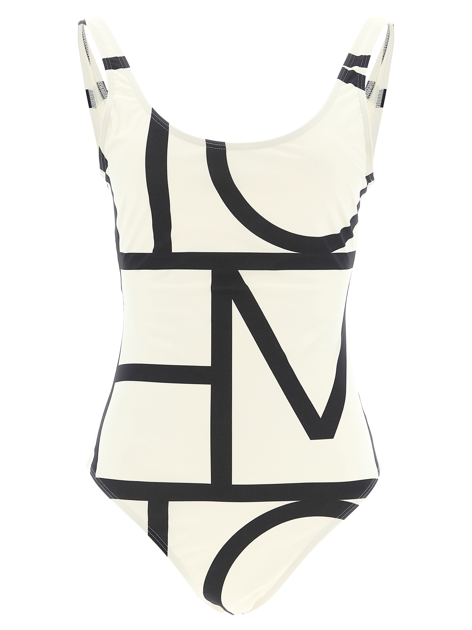 Monogram one-piece swimsuit
