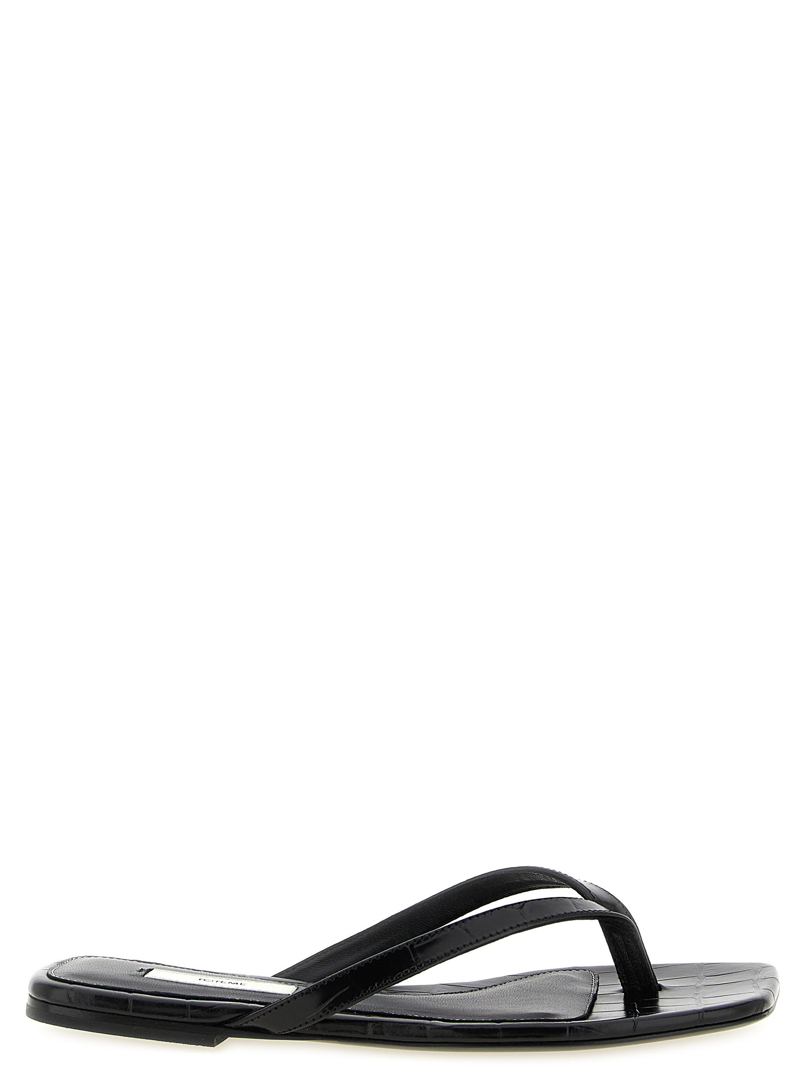 'Croco-embossed' slides