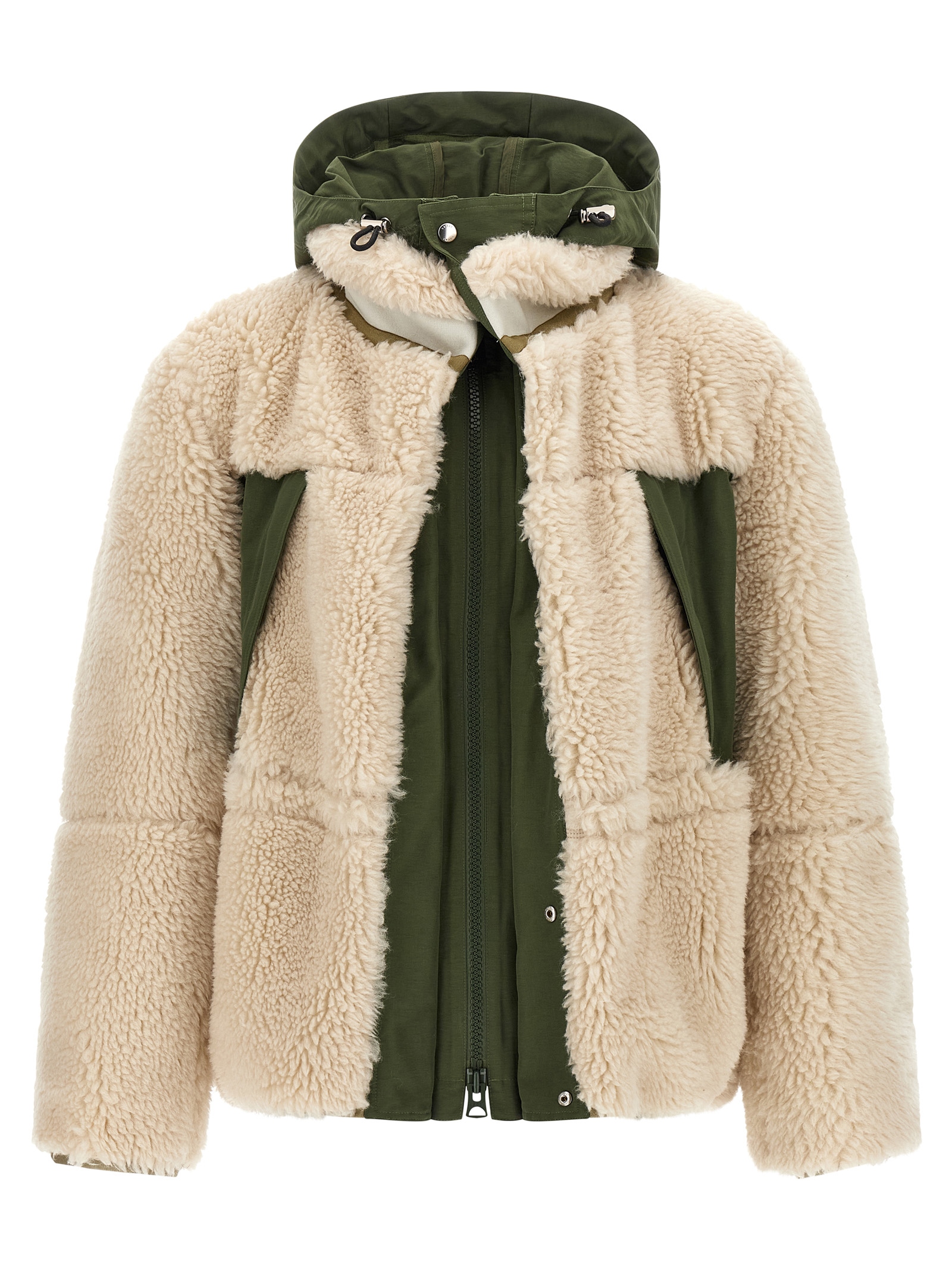 Faux shearling parka