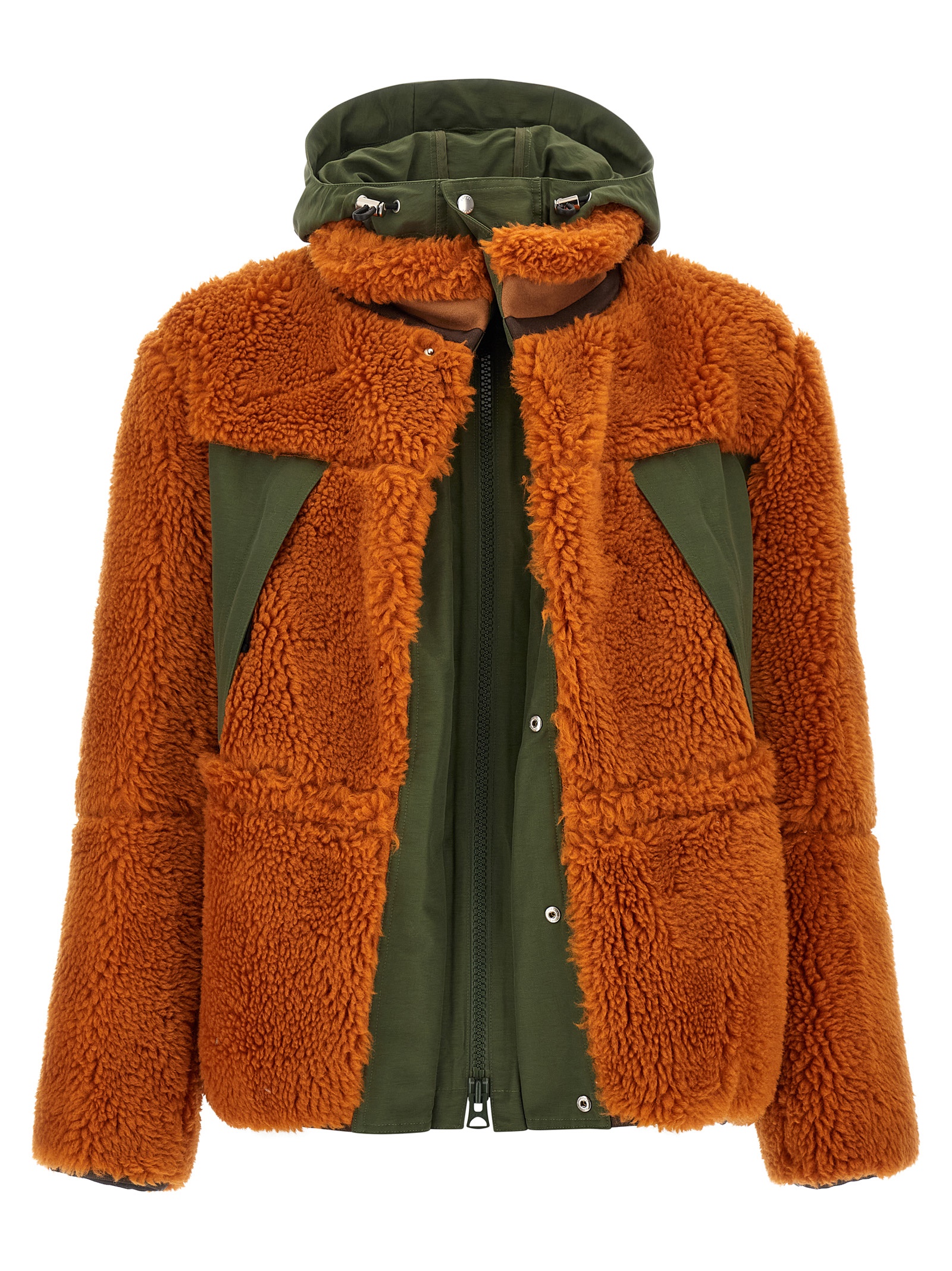 Faux shearling parka