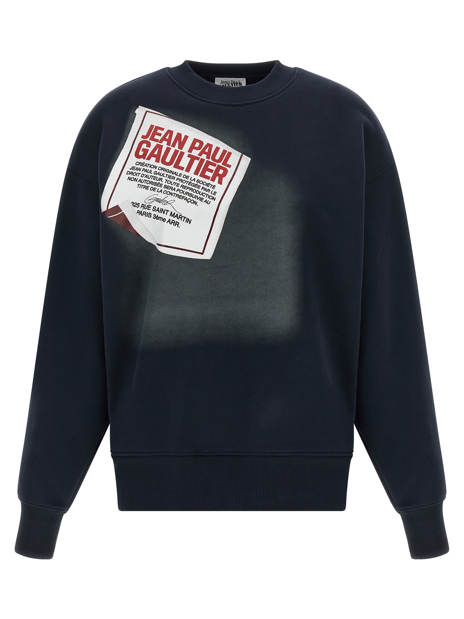 'The Blue Gaultier Label' sweatshirt