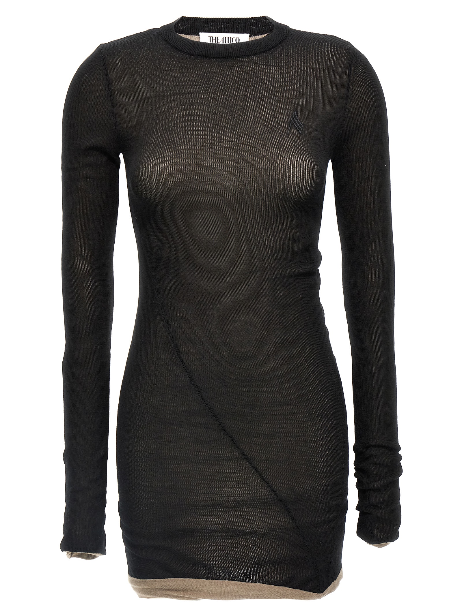 Two-material minidress