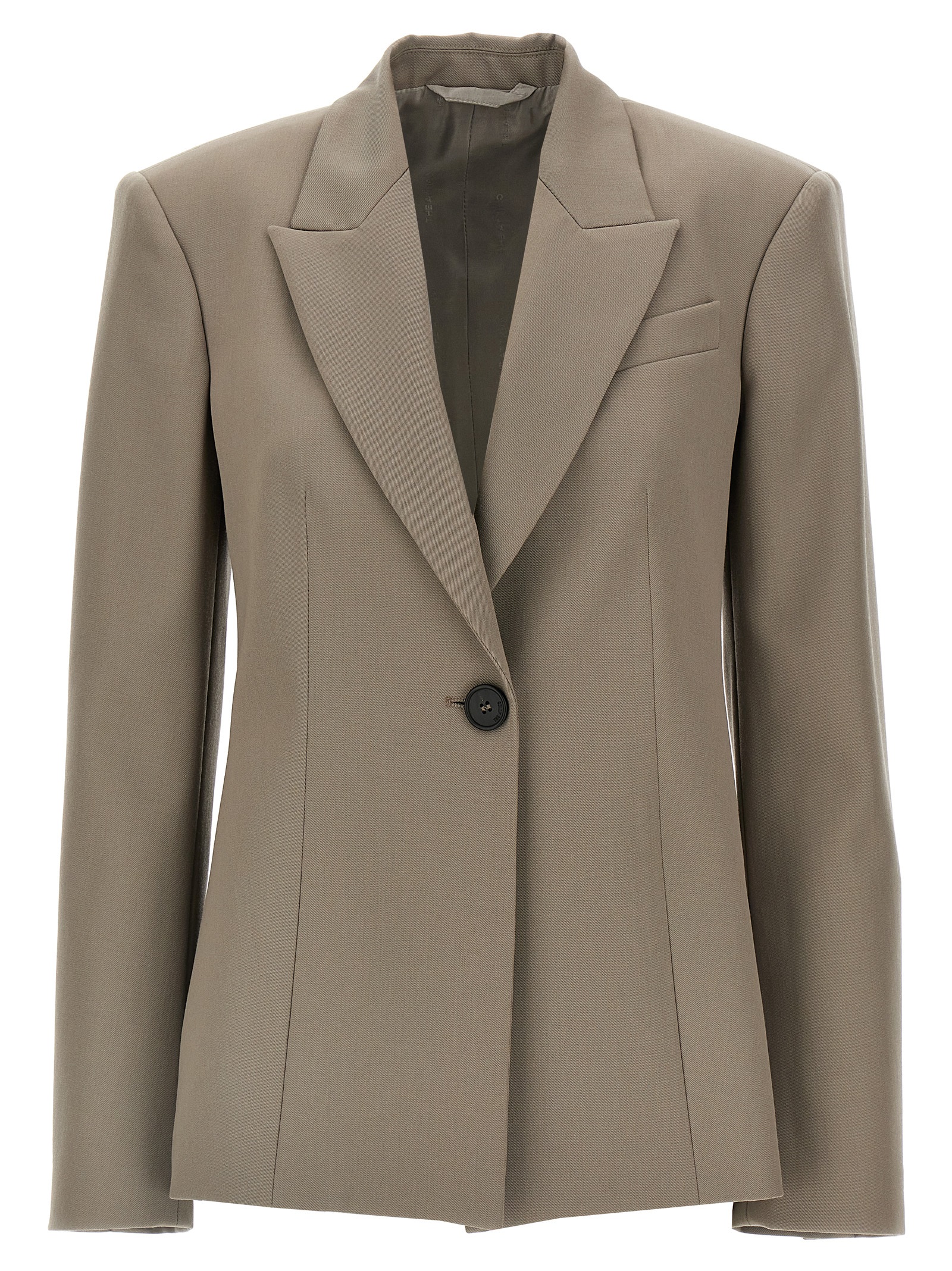 Single-breasted wool blazer