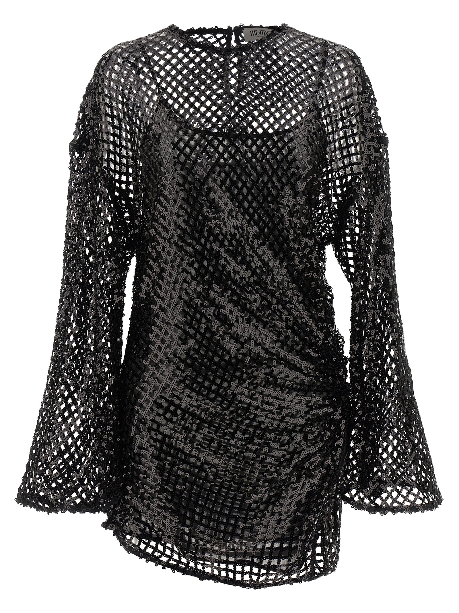 Sequin mesh dress