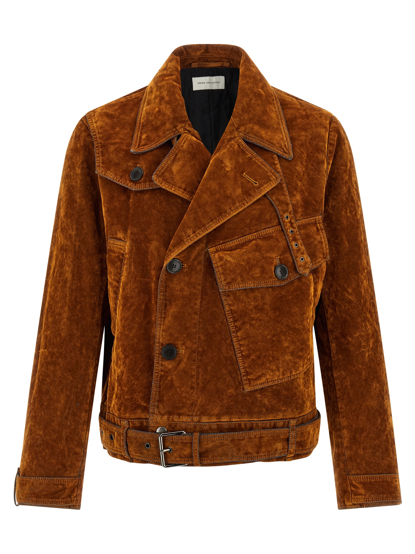 Velvet biker jacket