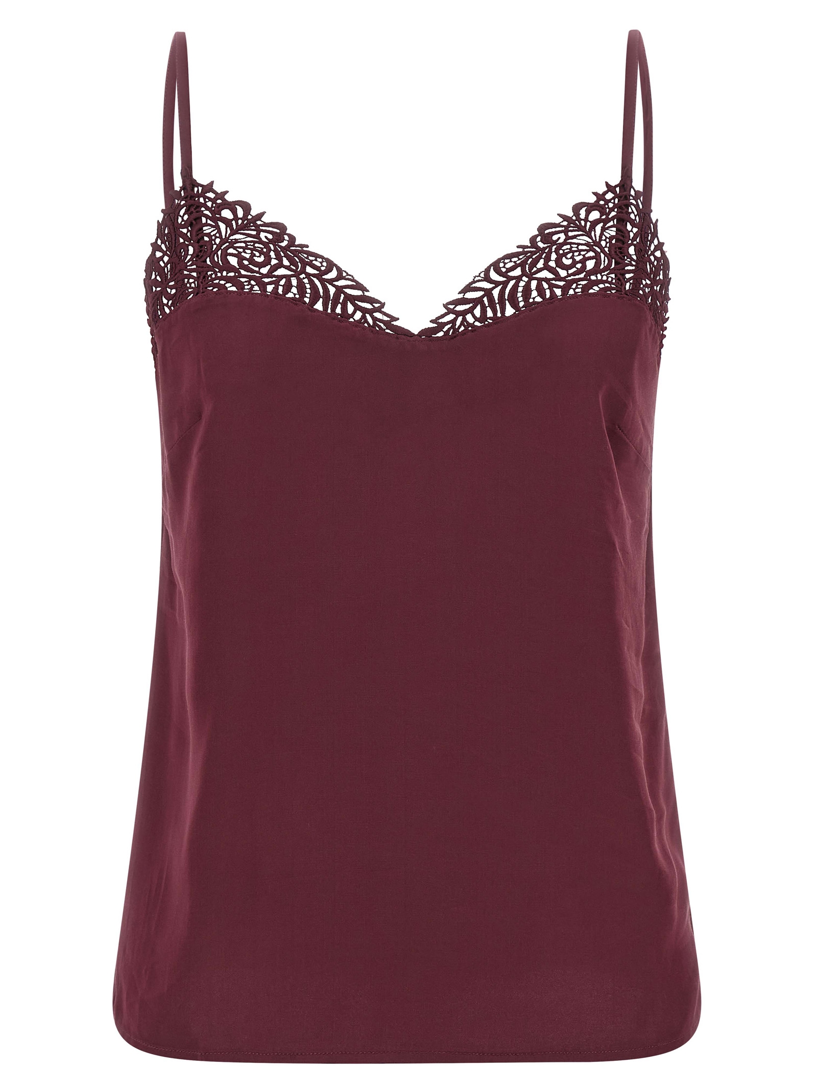 Satin lace top